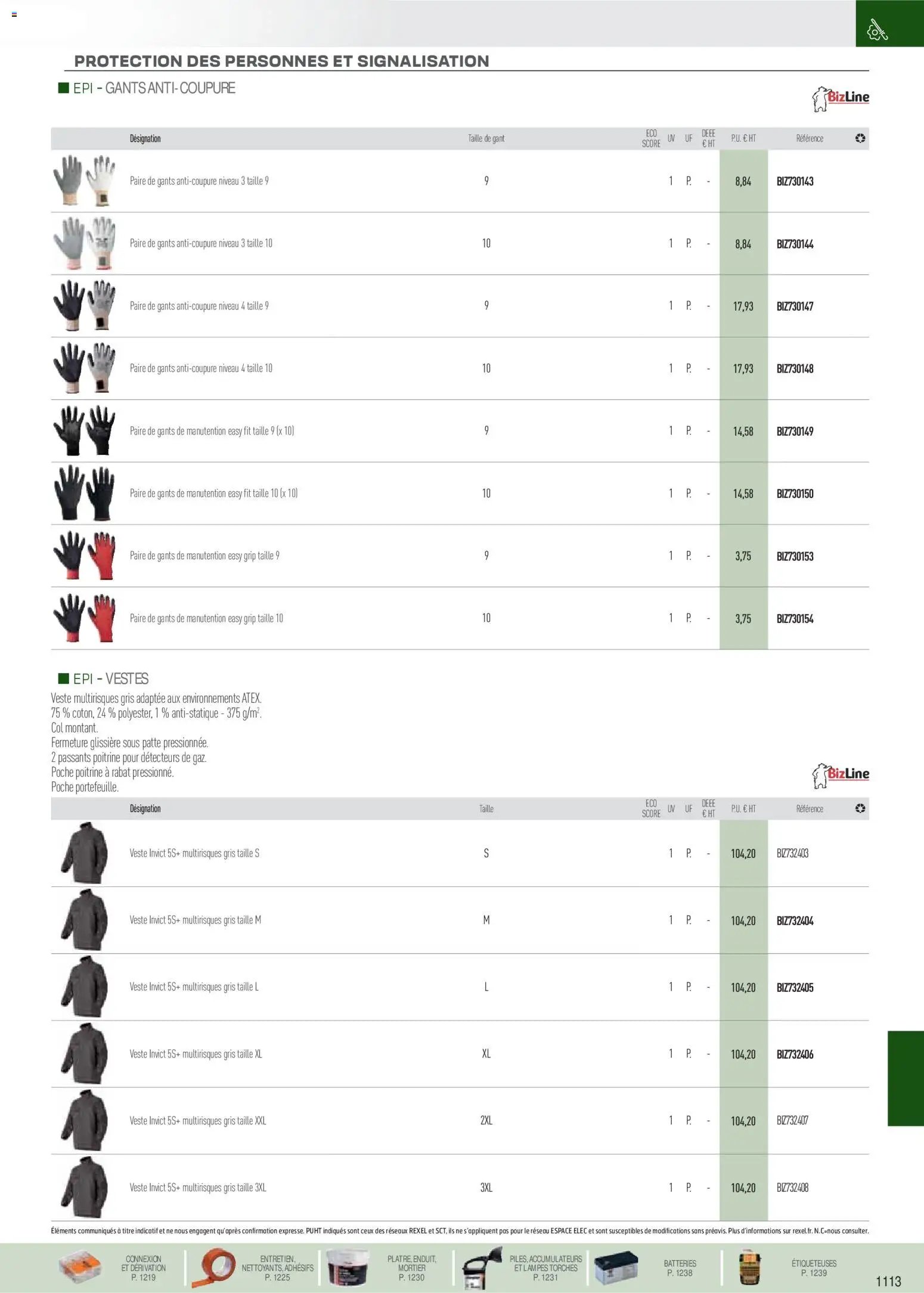 Rexel EPI, mesure, outillage, fixations et consommables