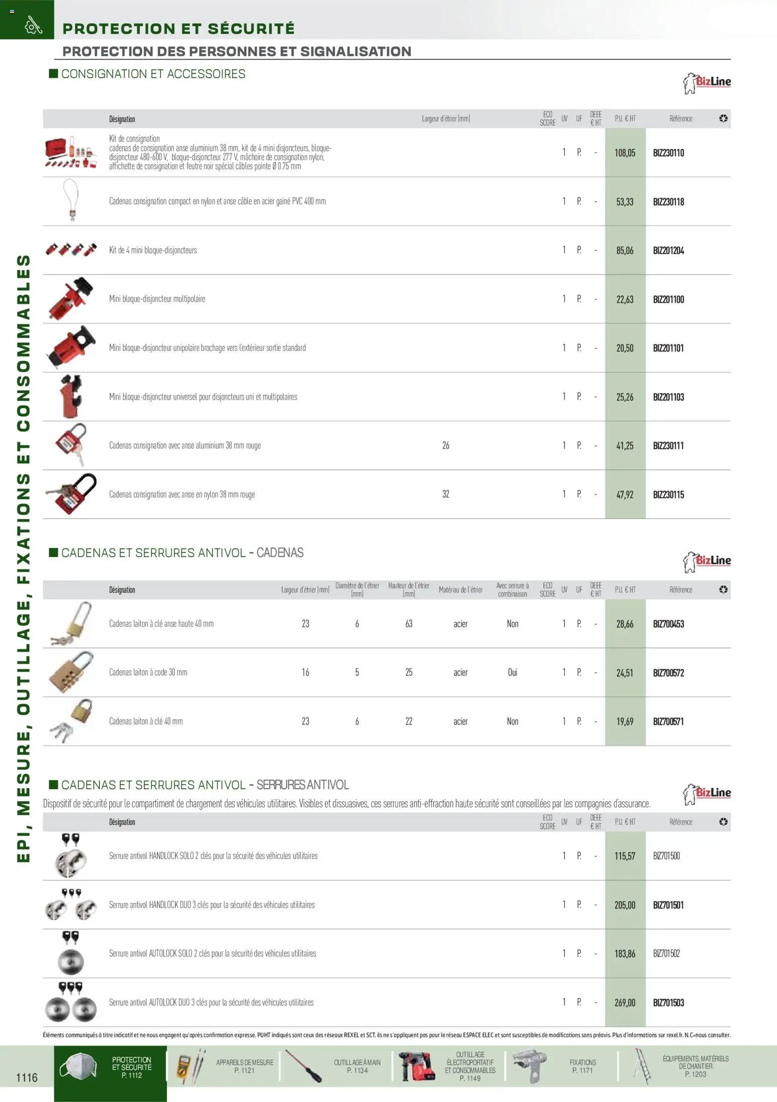 Rexel EPI, mesure, outillage, fixations et consommables