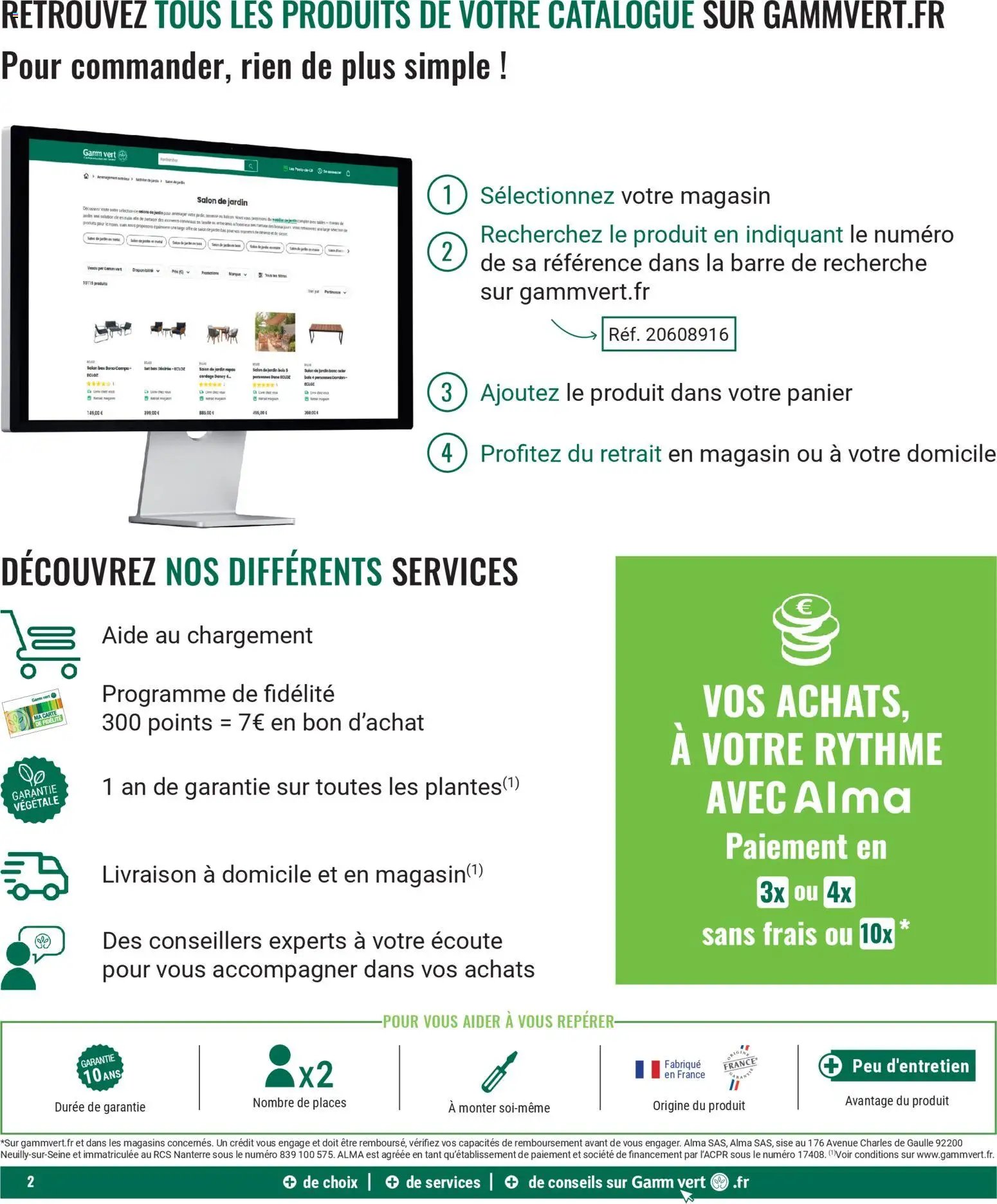 Gamm vert - Catalogue plein air 