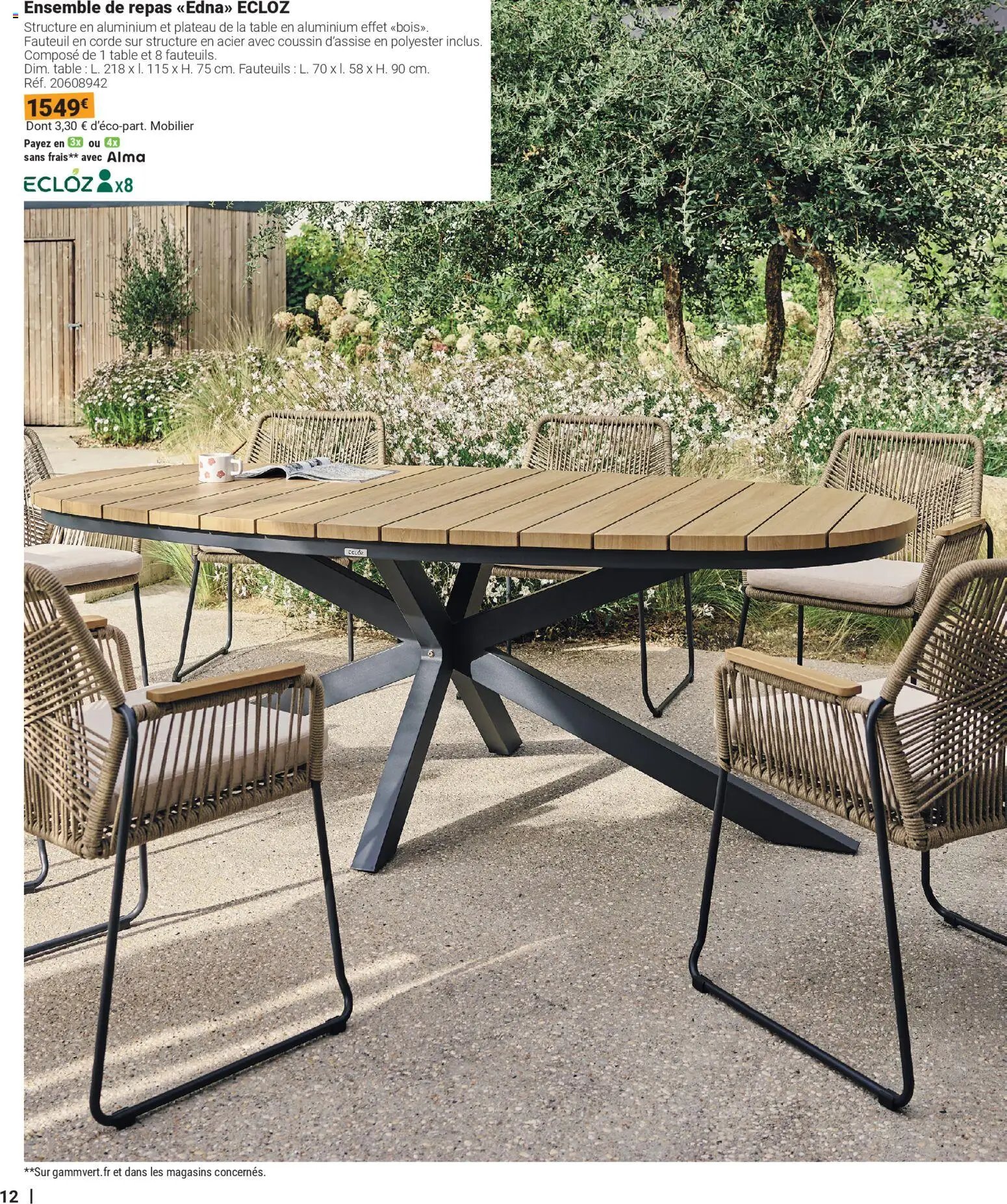 Gamm vert - Catalogue plein air 