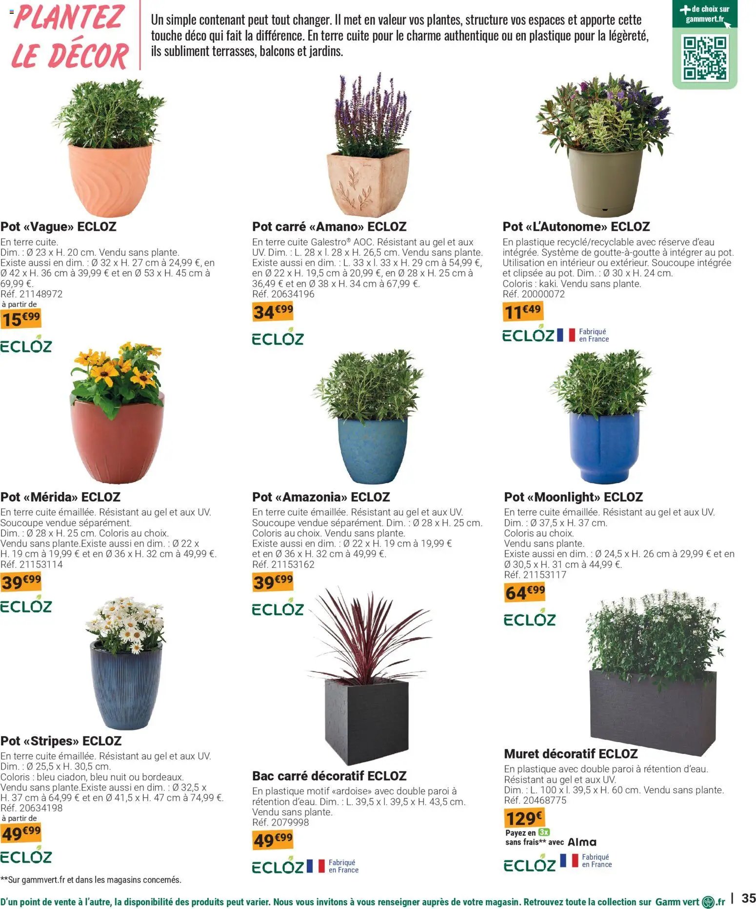 Gamm vert - Catalogue plein air 