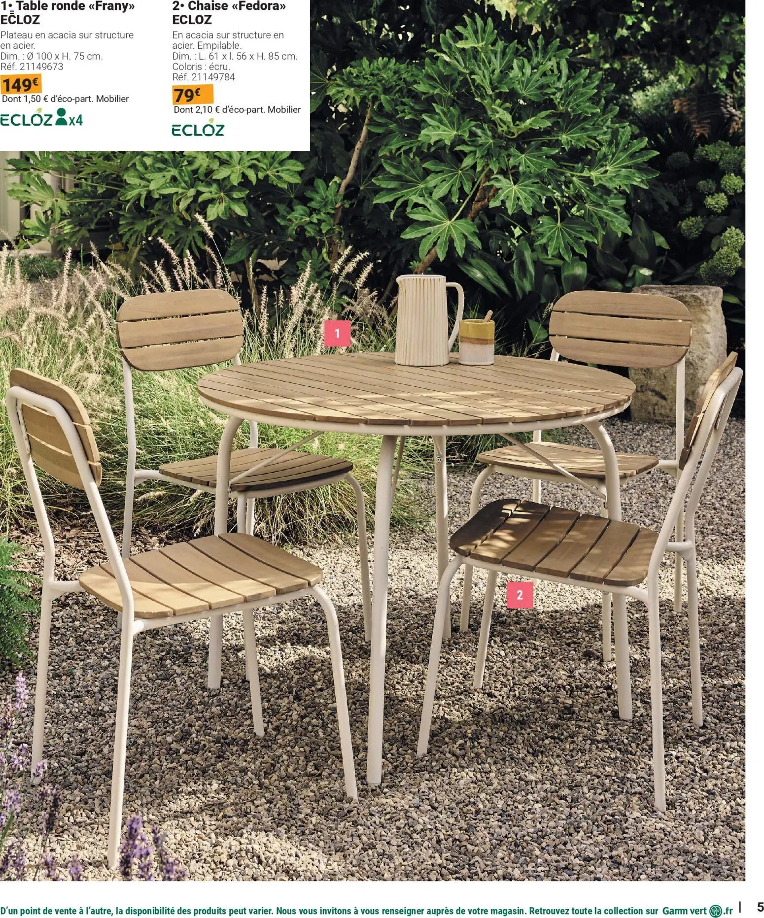 Gamm vert - Catalogue plein air 