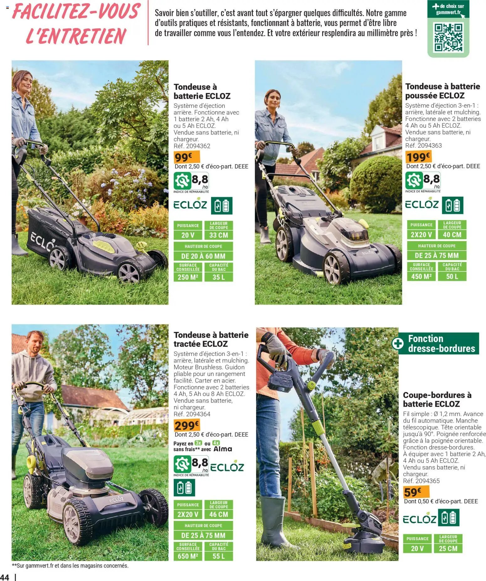 Gamm vert - Catalogue plein air 