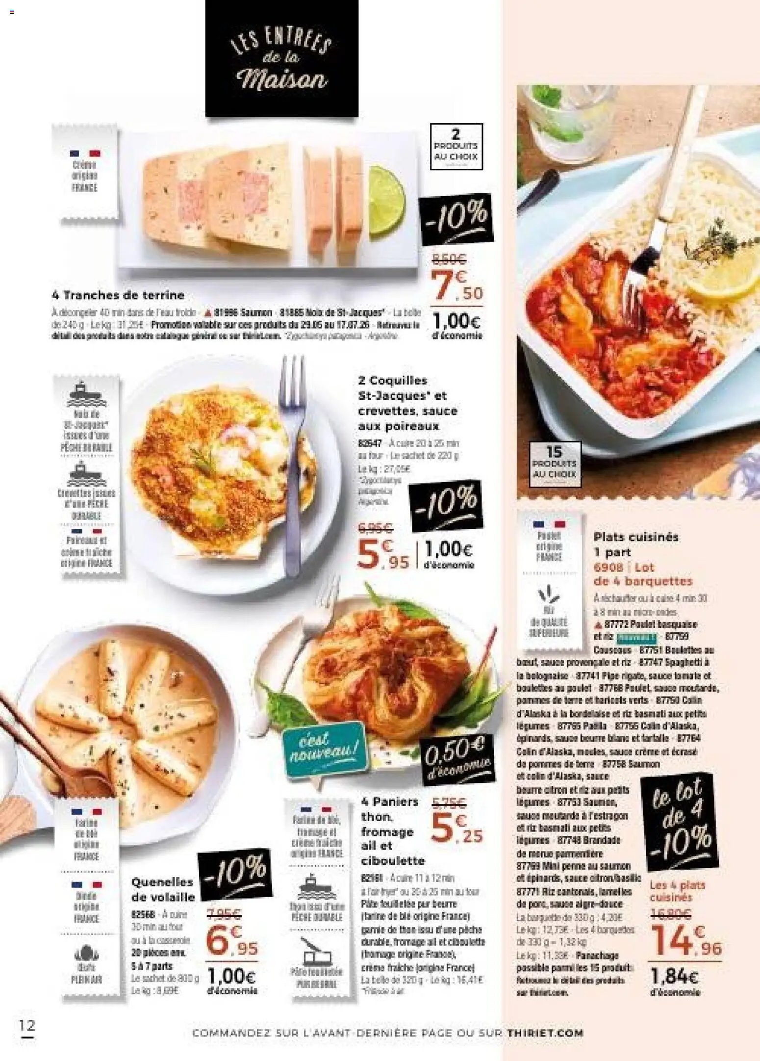 Thiriet Catalogue livraison à domicile