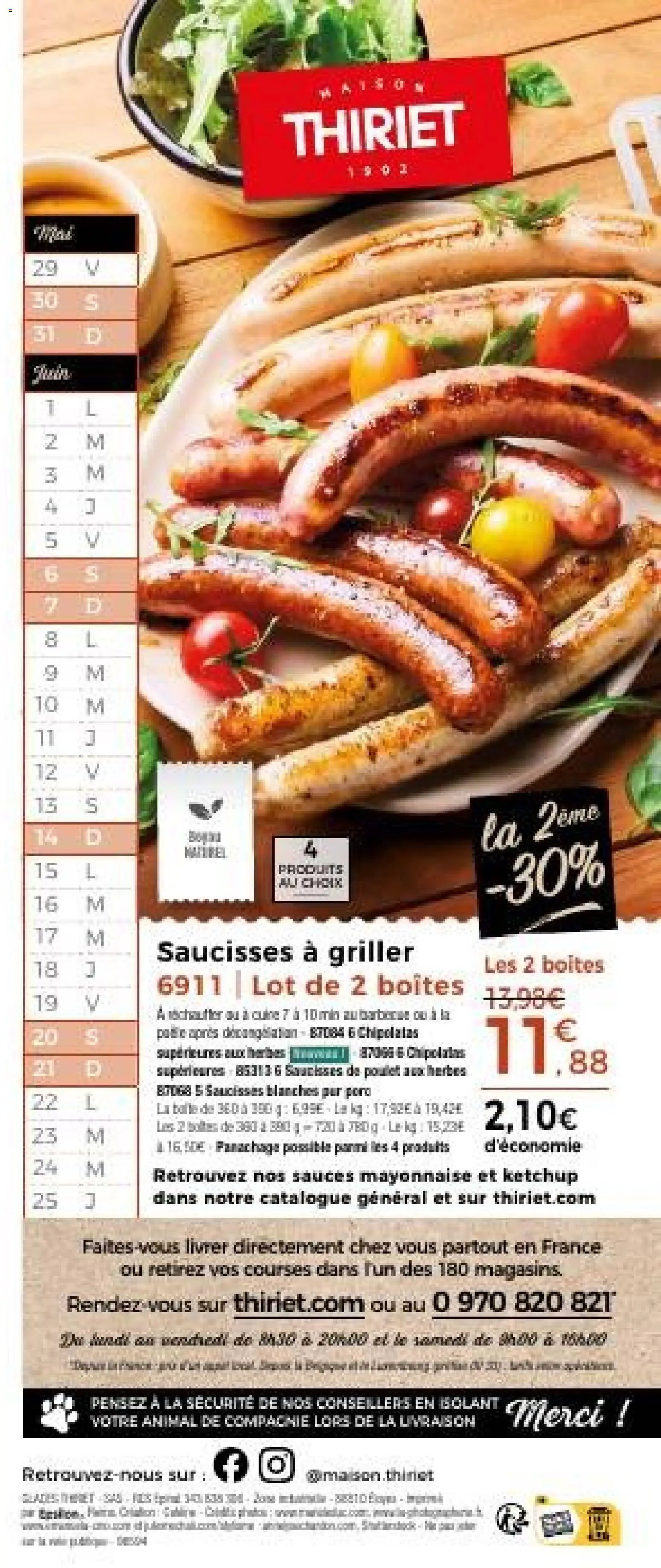 Thiriet Catalogue livraison à domicile