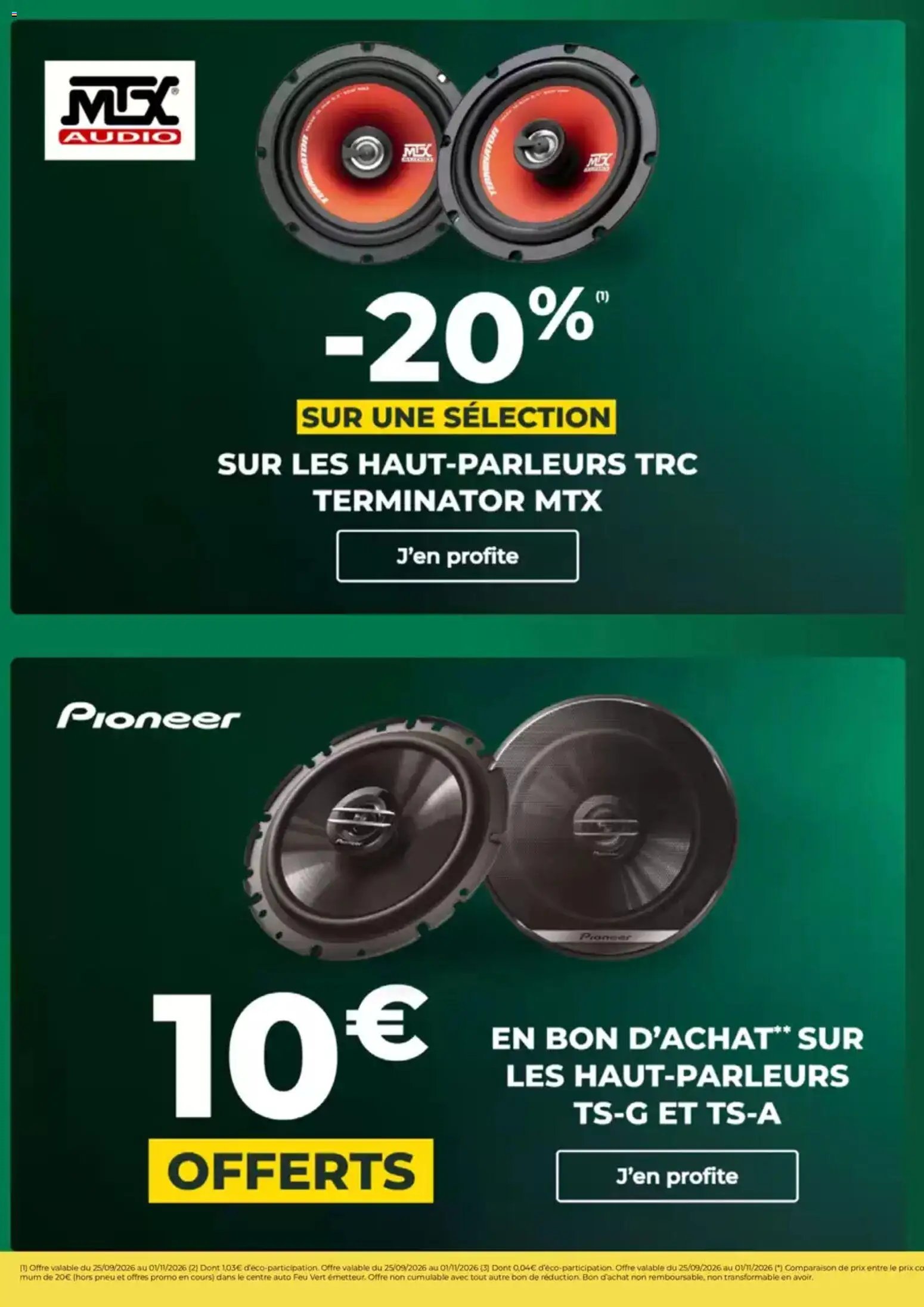 Feu Vert catalogue