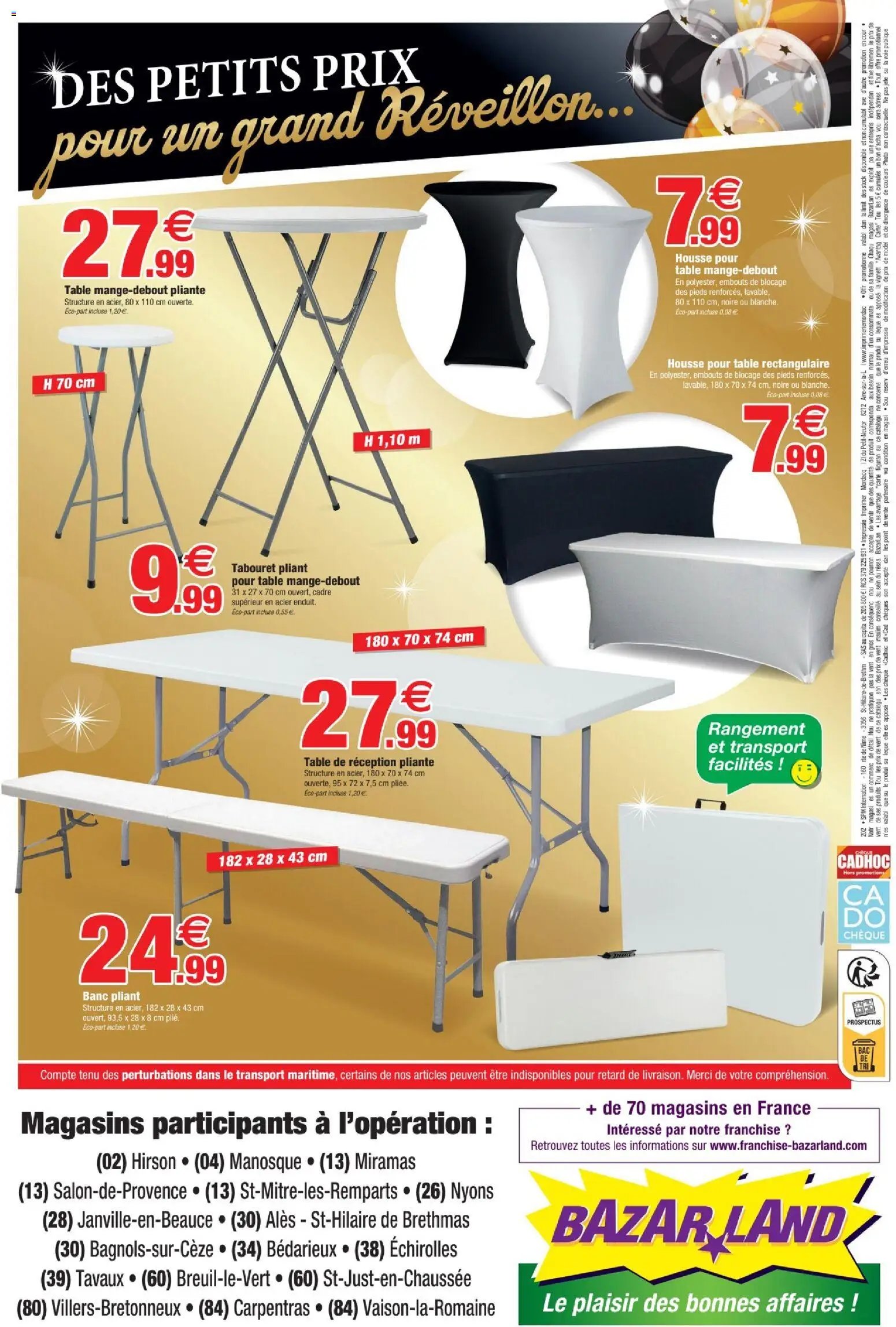 Bazarland - Brochure Joyeuses Fêtes