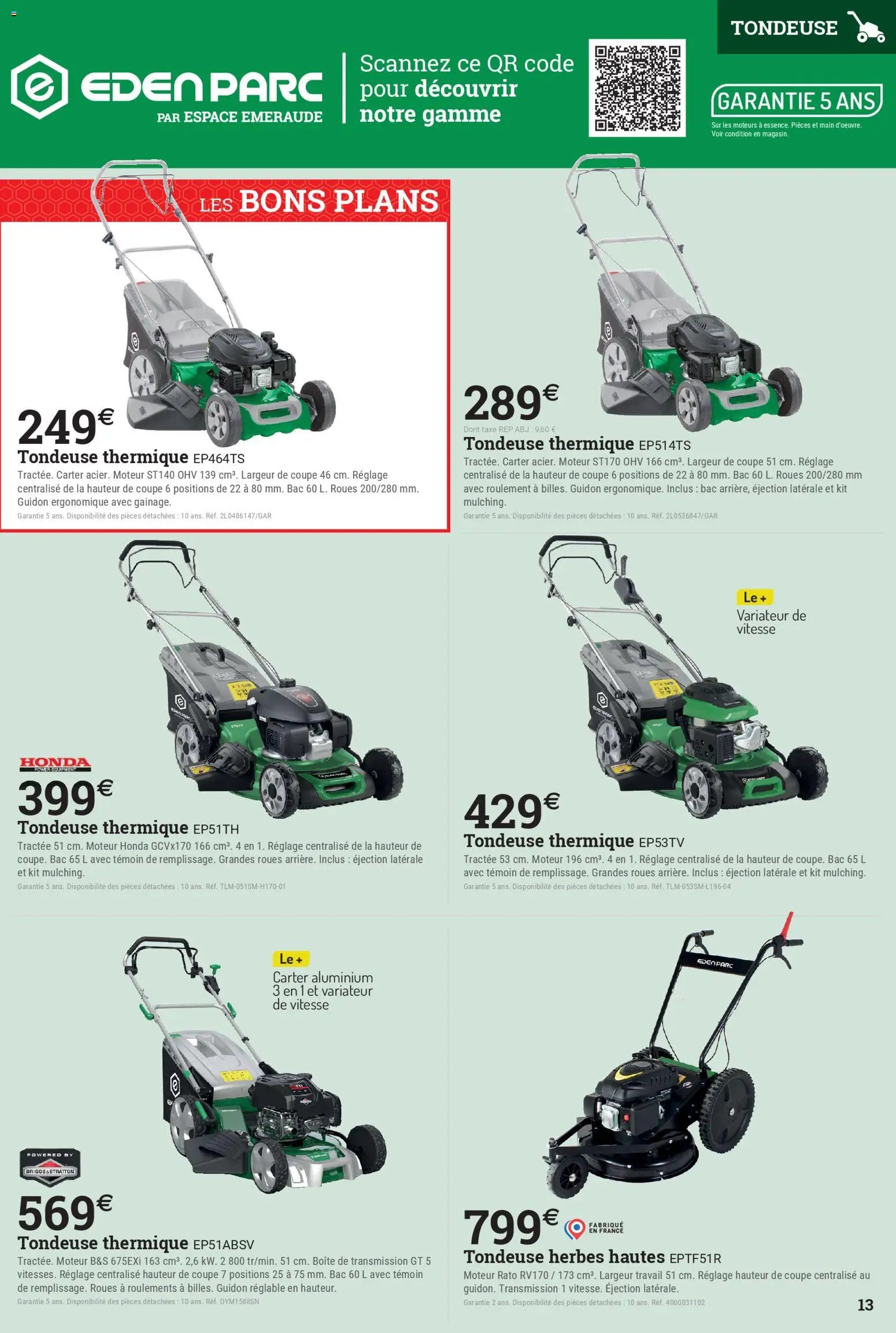 Espace Emeraude catalogue Avril en action