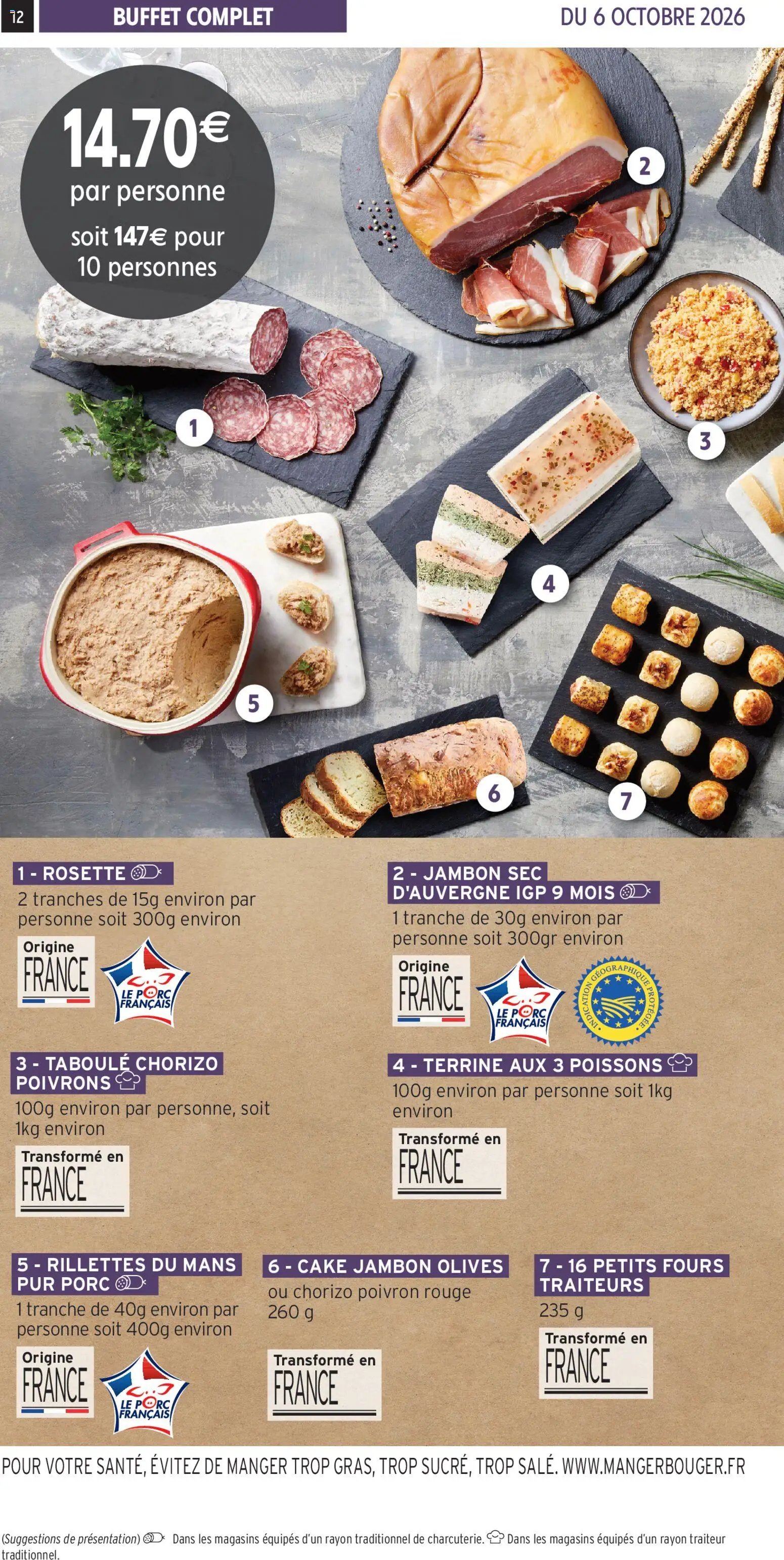 Intermarché - Les menus traiteur automne/hiver