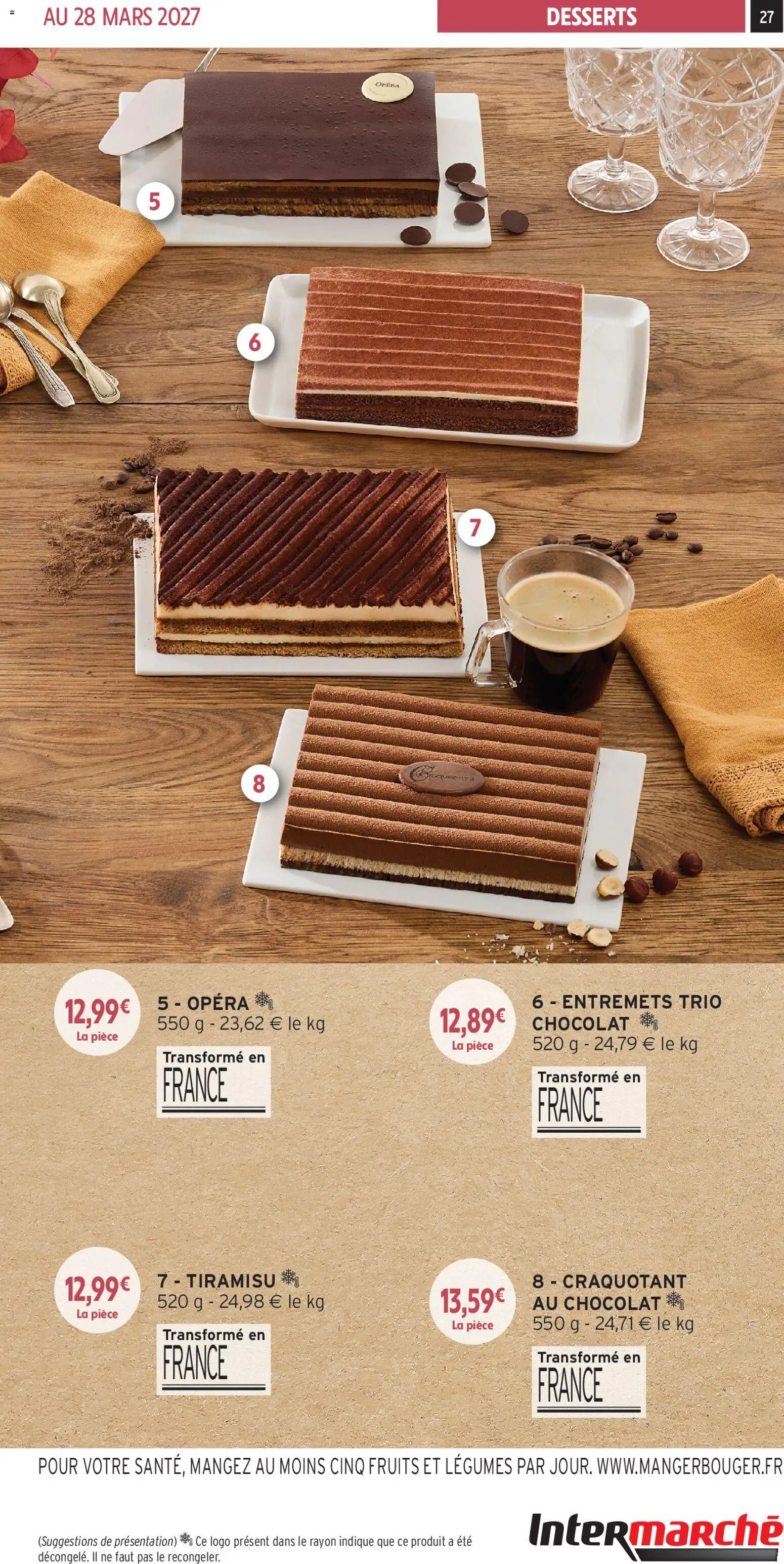 Intermarché - Les menus traiteur automne/hiver
