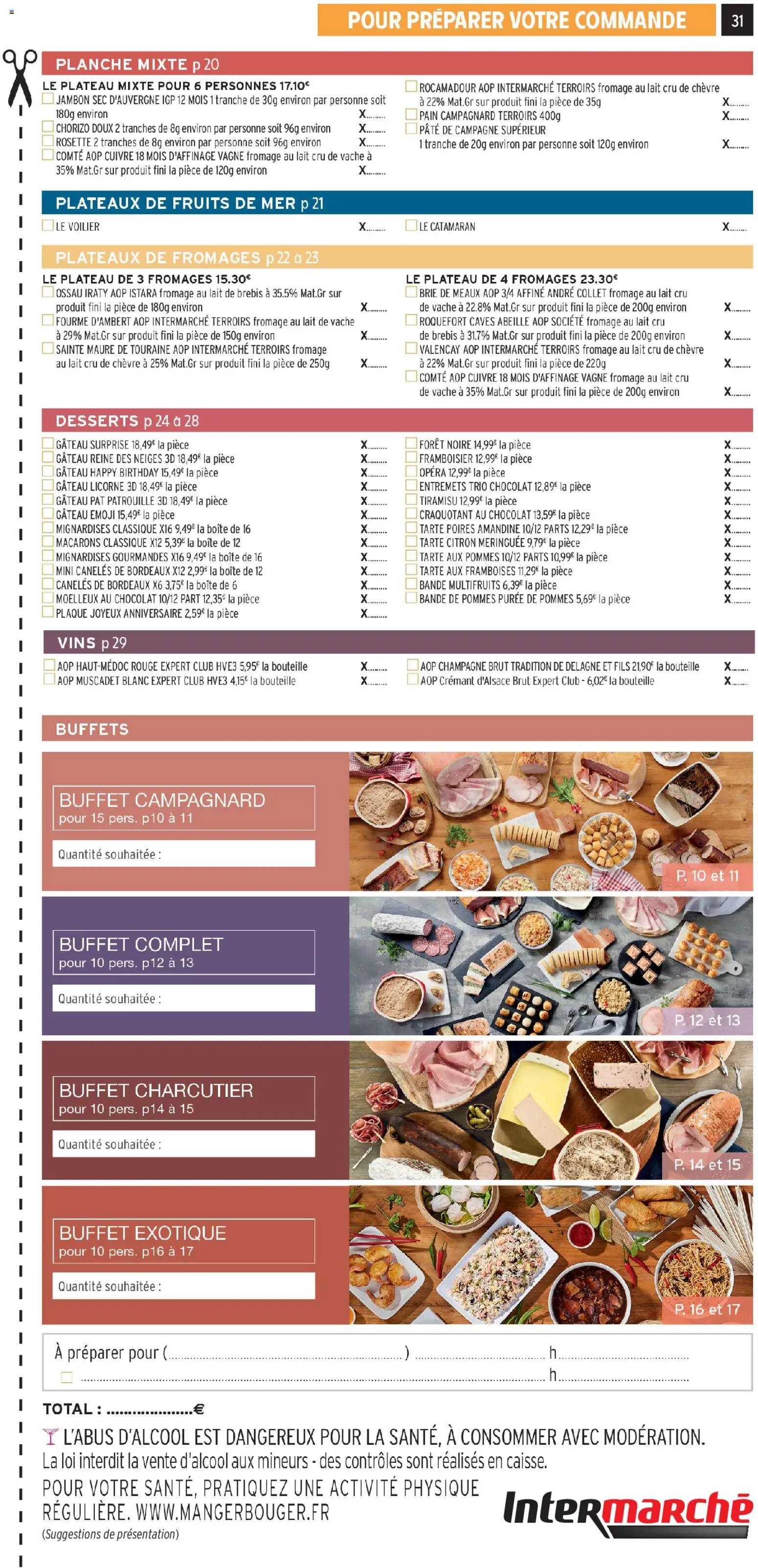 Intermarché - Les menus traiteur automne/hiver