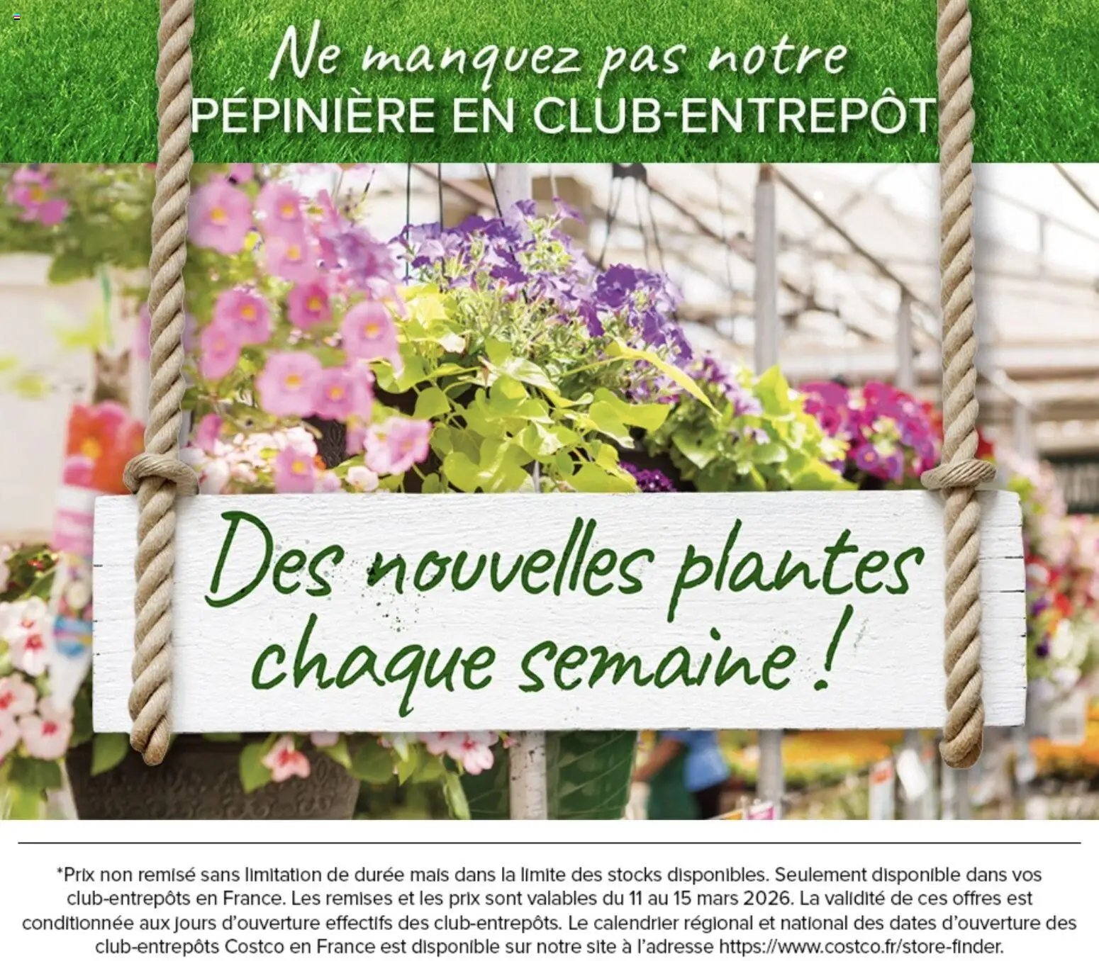 Costco Jardinage (2026-03-11 - 2026-03-15)