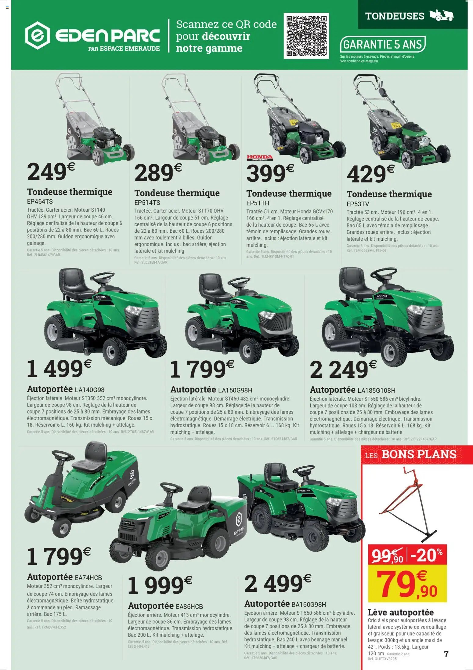 Espace Emeraude catalogue