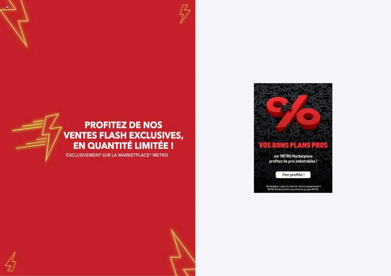 METRO - Offres Flash Marketplace