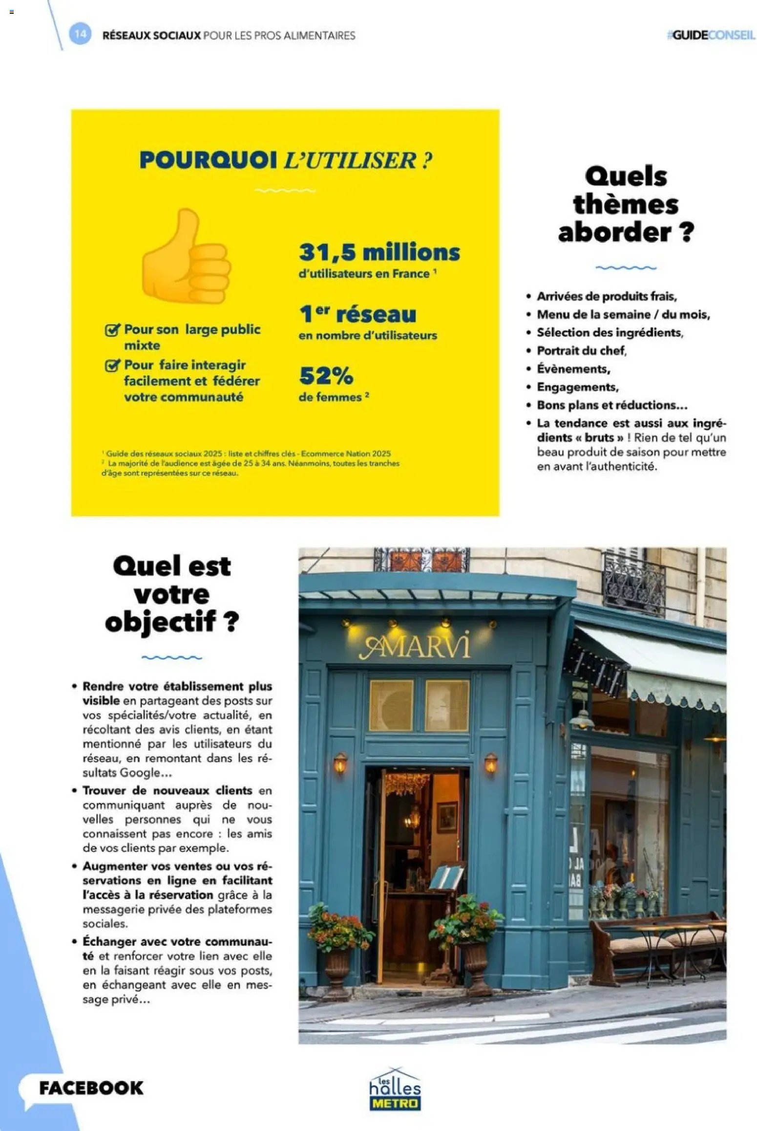 METRO - Réseaux sociaux pour les pros alimentaires