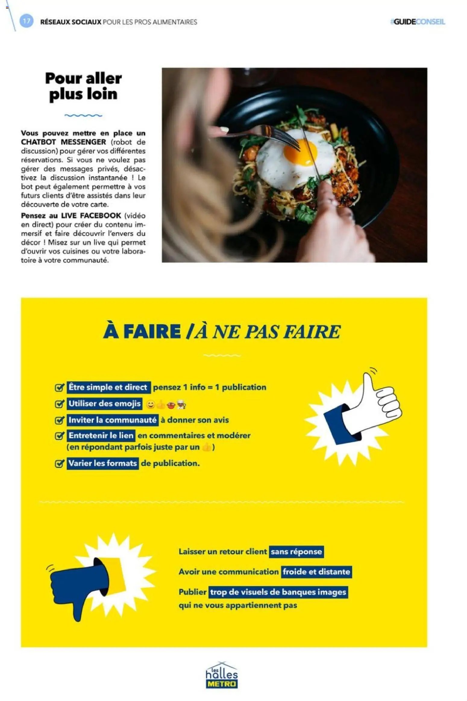 METRO - Réseaux sociaux pour les pros alimentaires