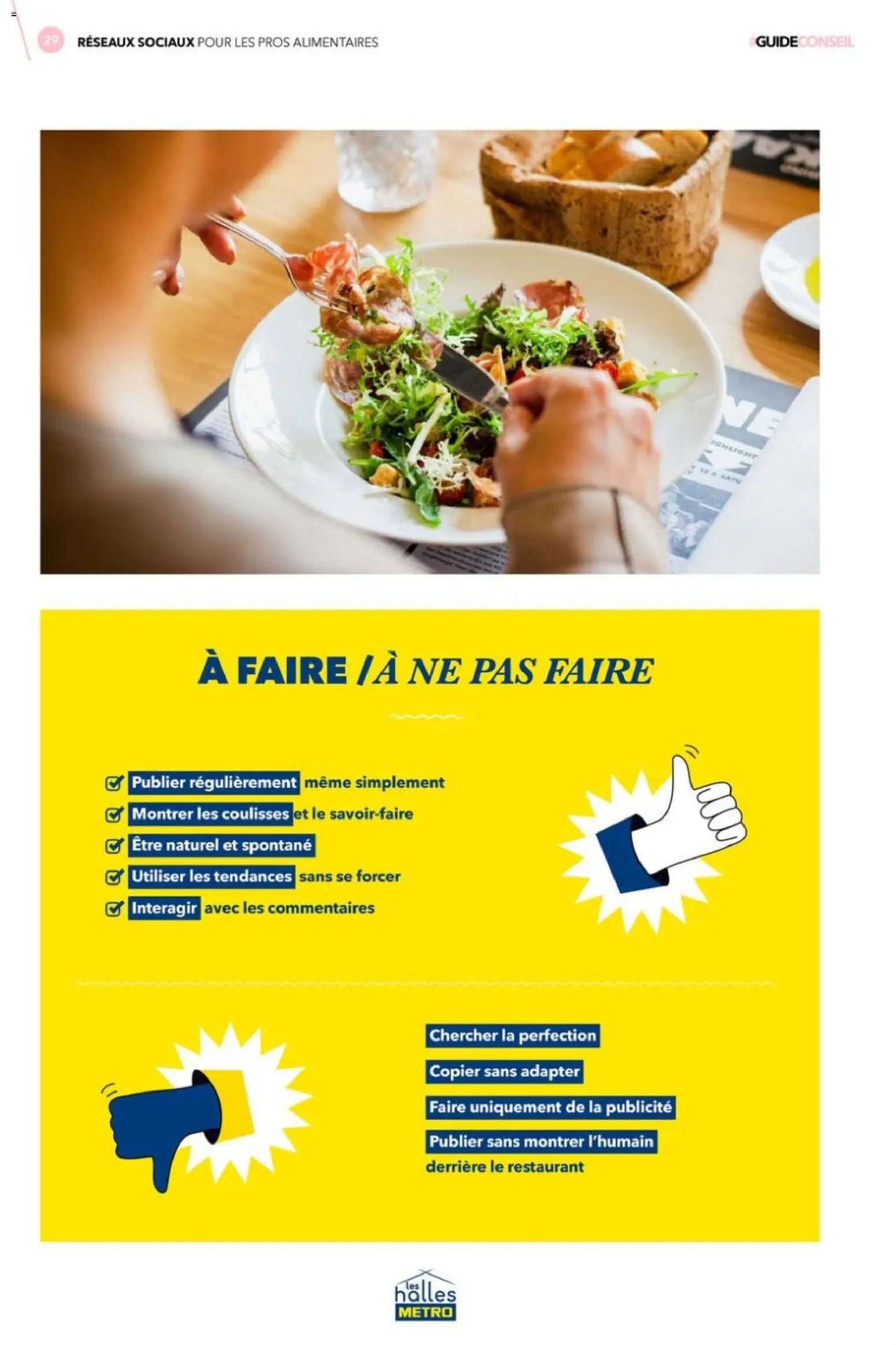 METRO - Réseaux sociaux pour les pros alimentaires