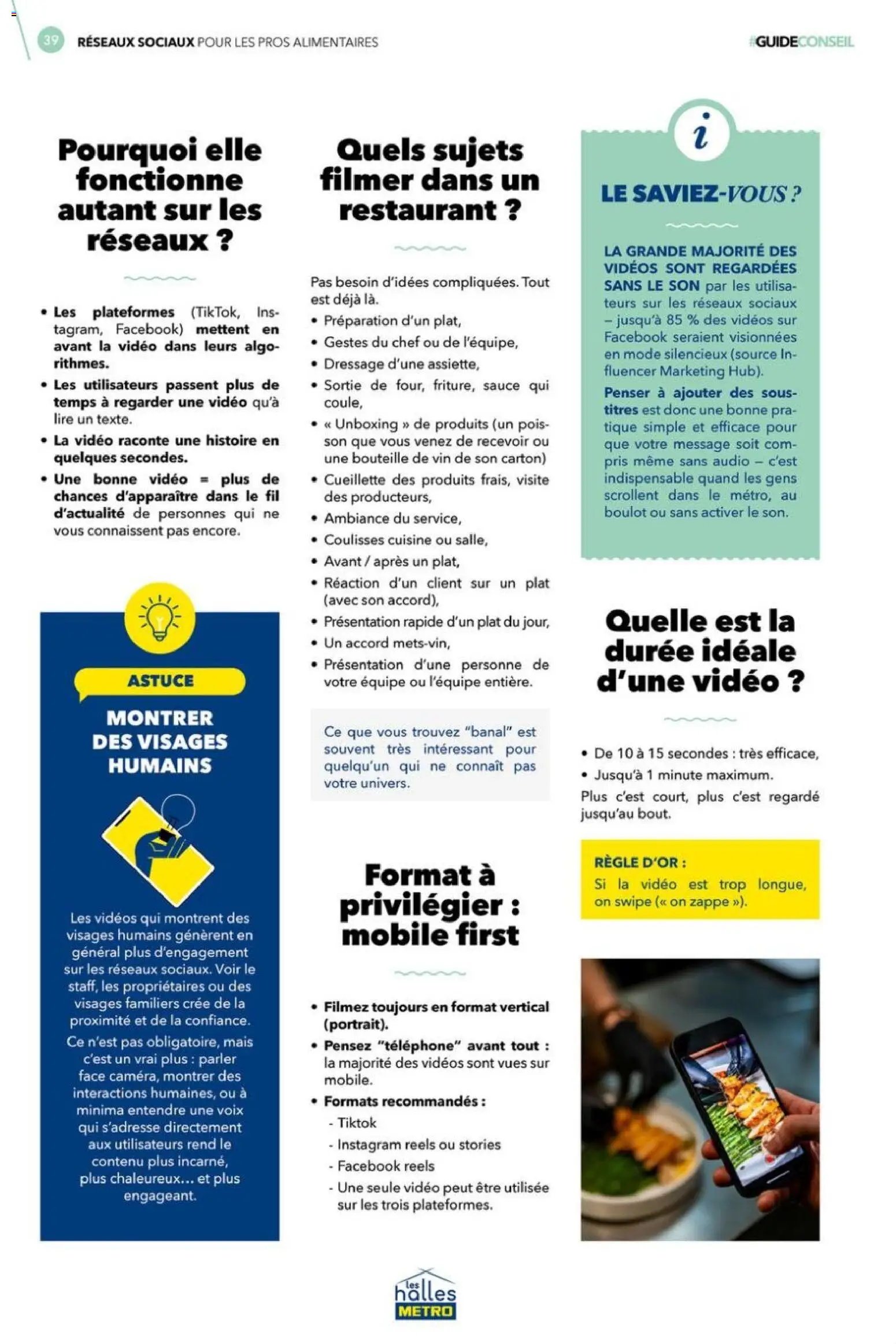 METRO - Réseaux sociaux pour les pros alimentaires