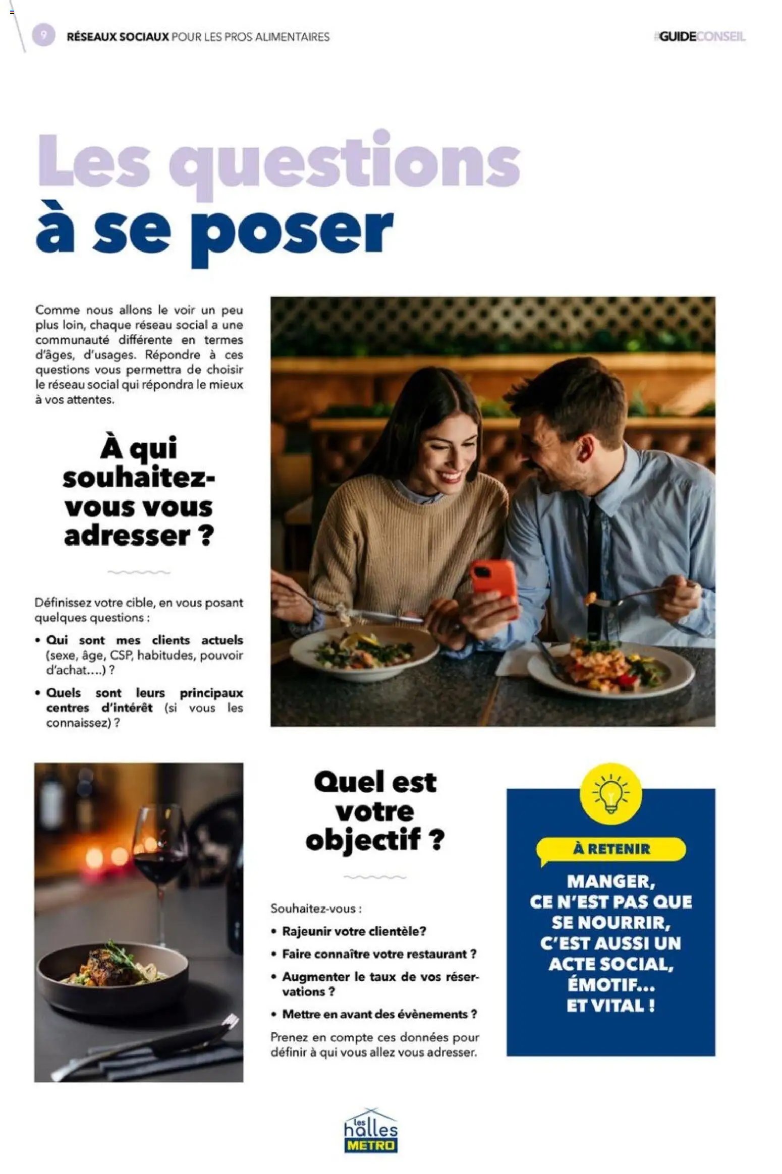 METRO - Réseaux sociaux pour les pros alimentaires