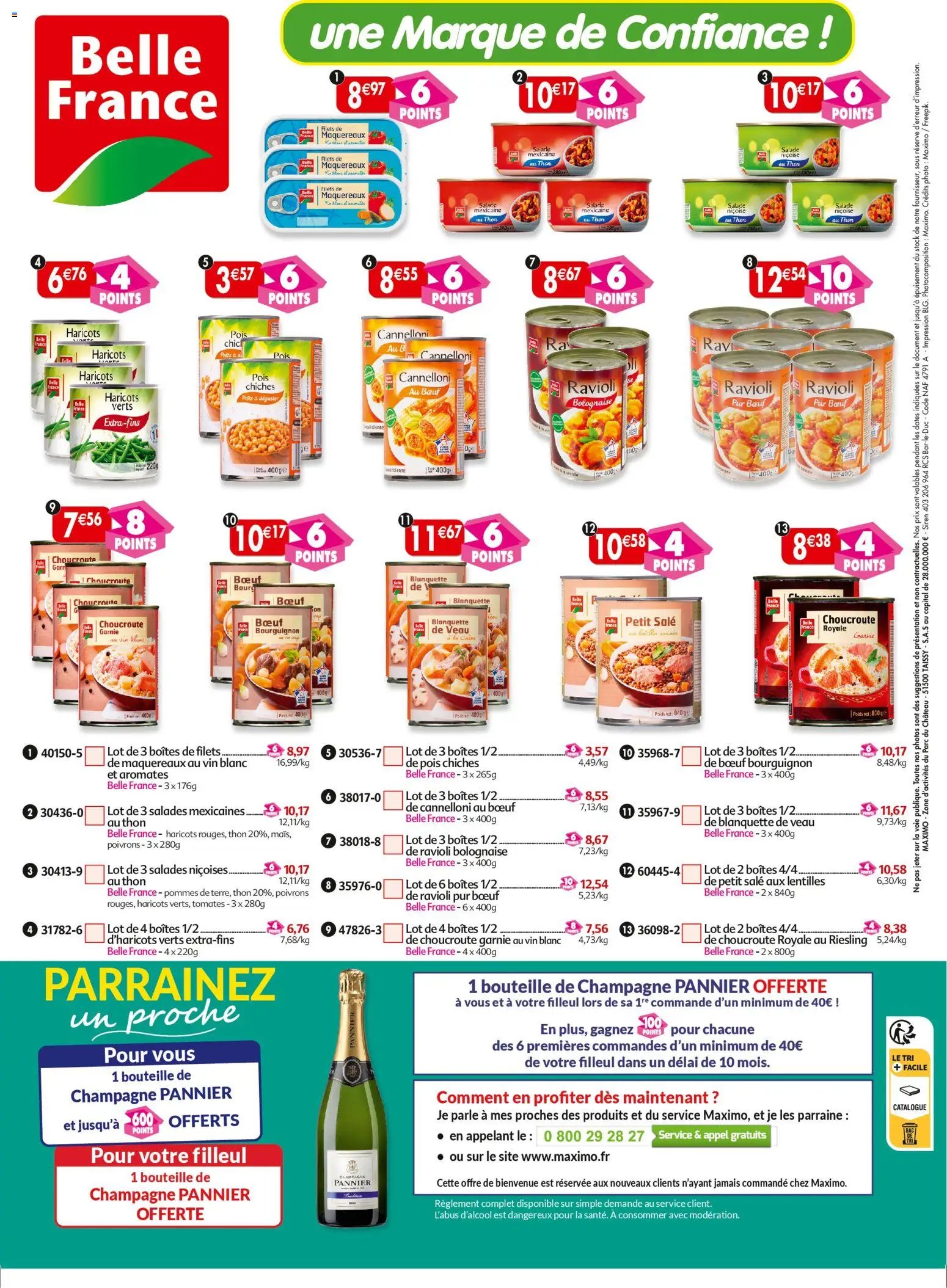 Maximo catalogue epicerie