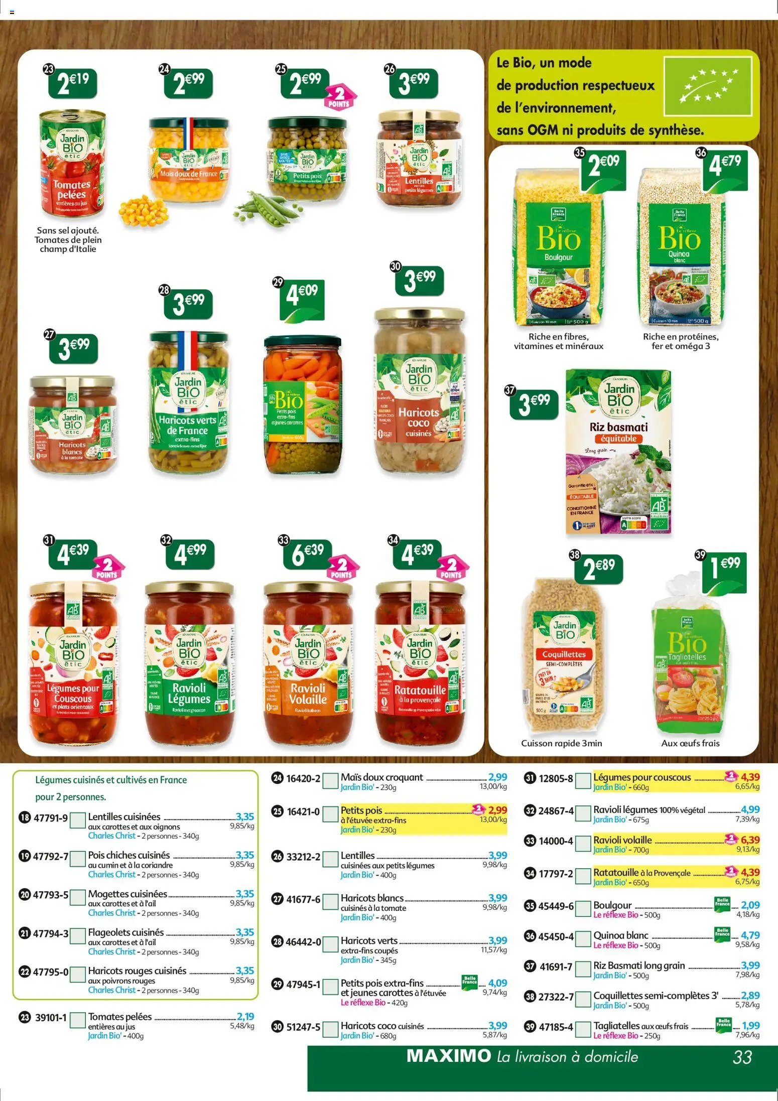 Maximo catalogue epicerie