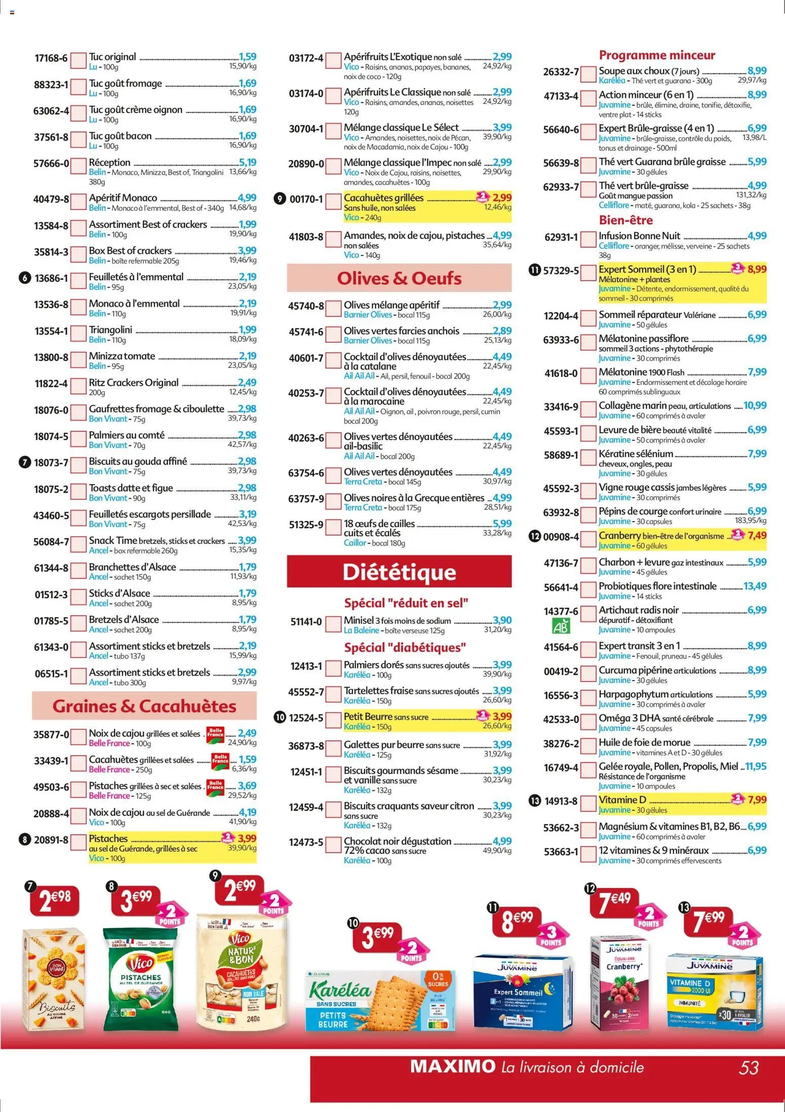 Maximo catalogue epicerie