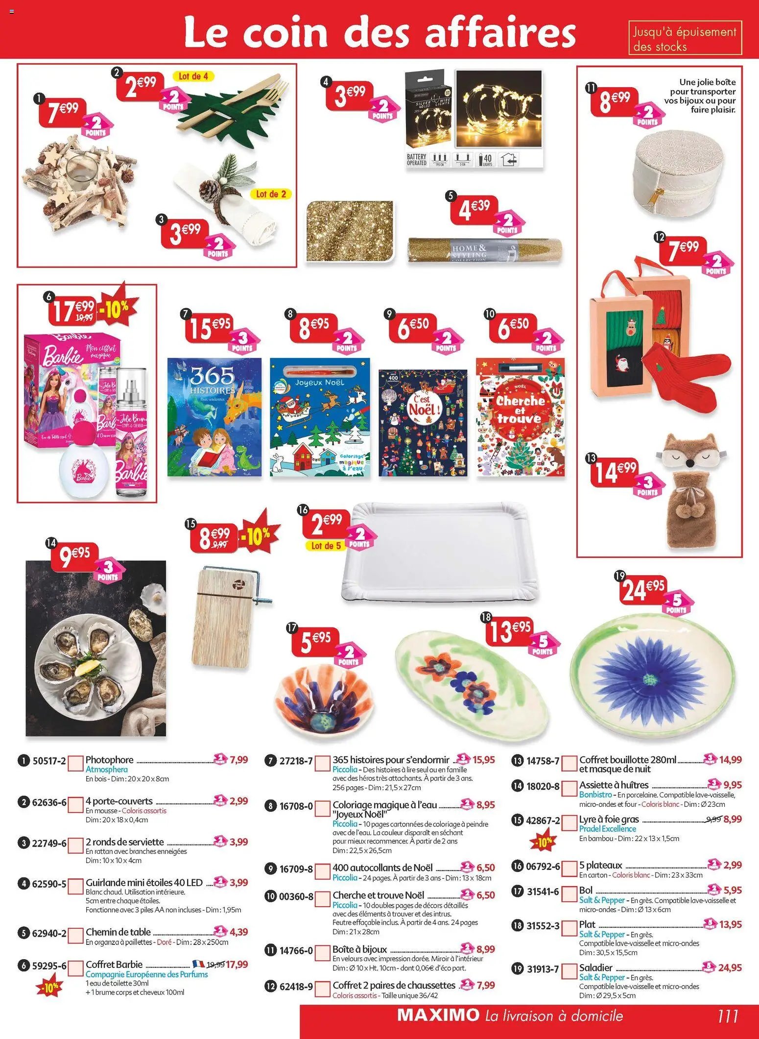 Maximo catalogue epicerie (2025-11-21 - 2025-12-23)