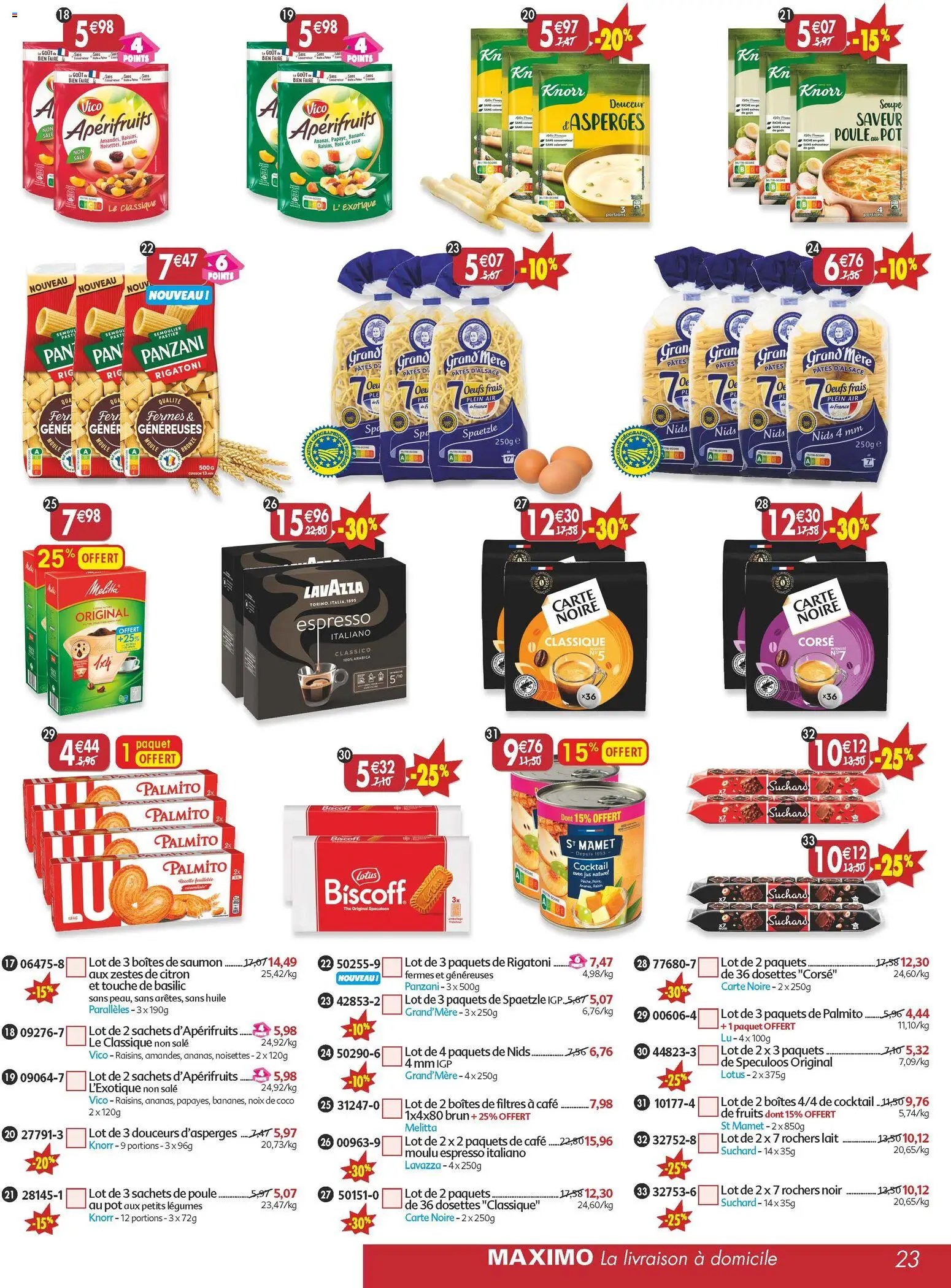 Maximo catalogue epicerie (2025-11-21 - 2025-12-23)