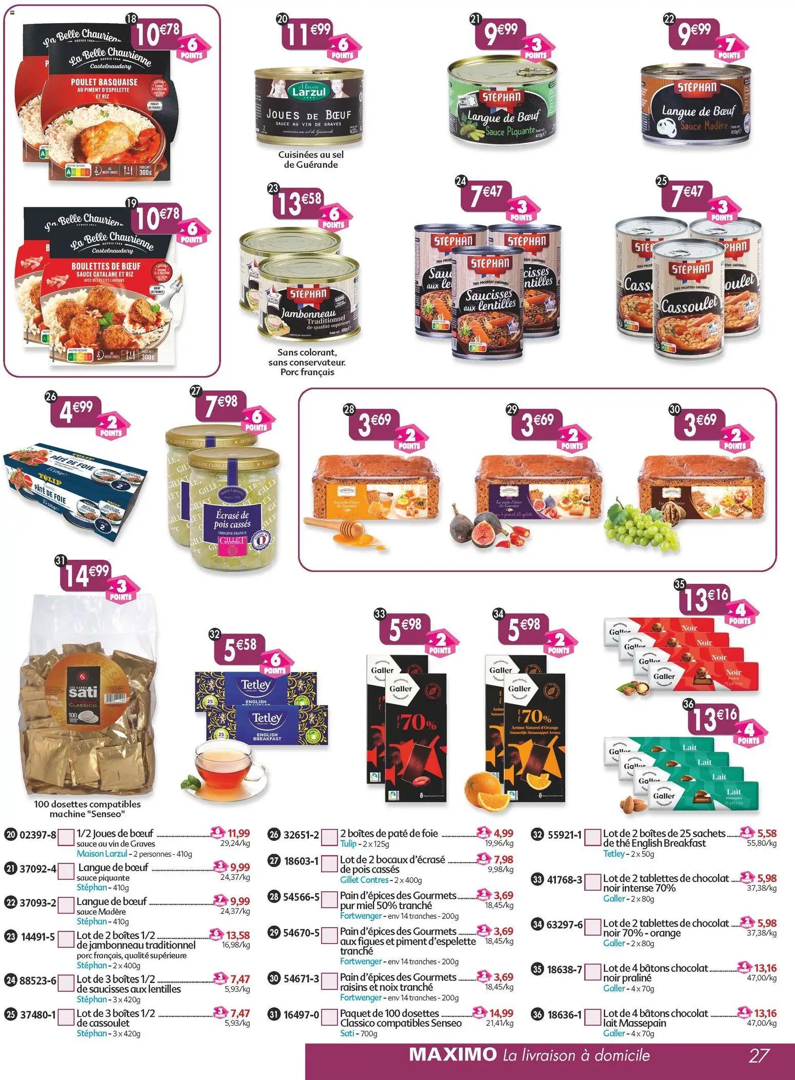 Maximo catalogue epicerie (2025-11-21 - 2025-12-23)