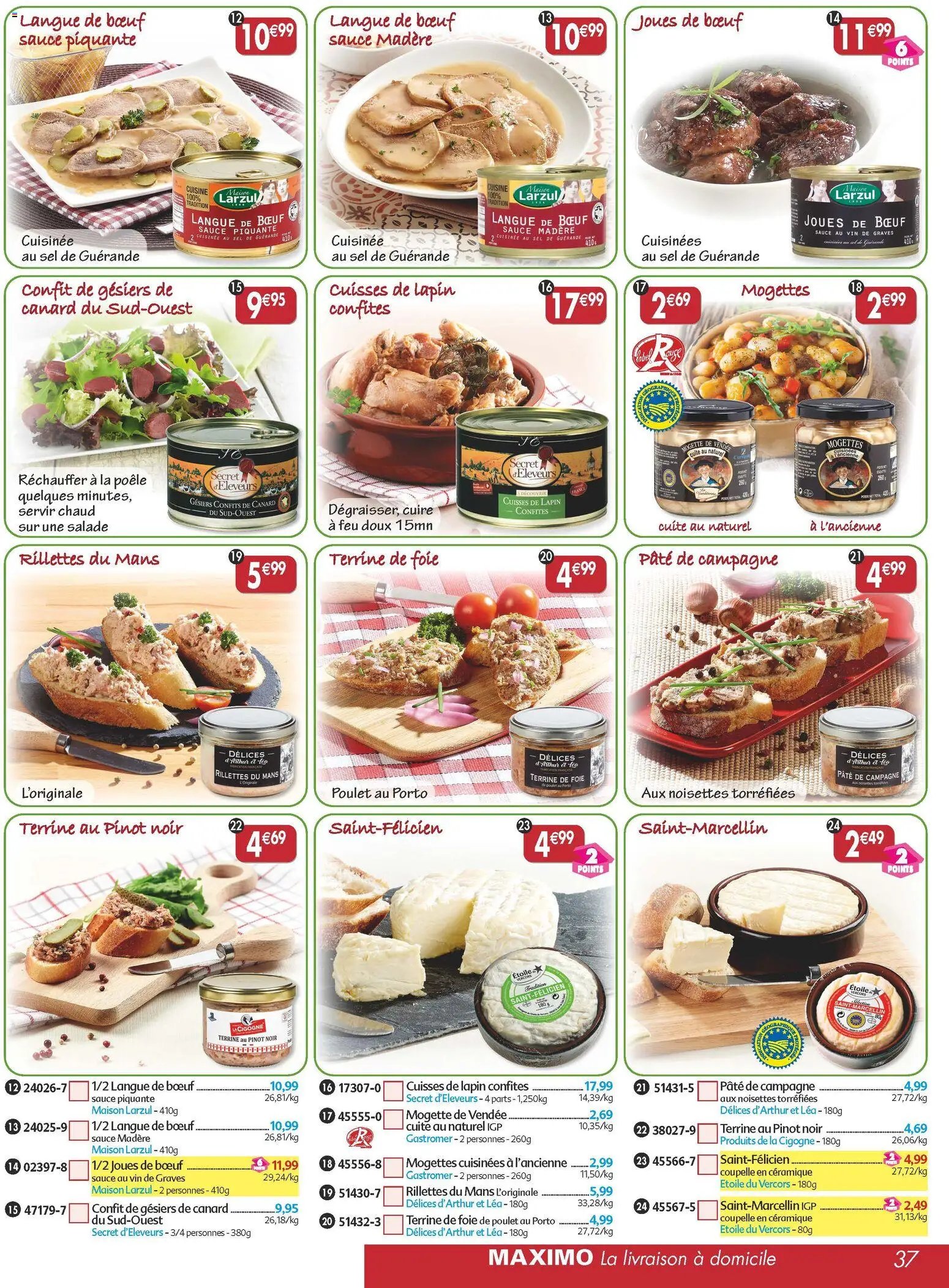 Maximo catalogue epicerie (2025-11-21 - 2025-12-23)