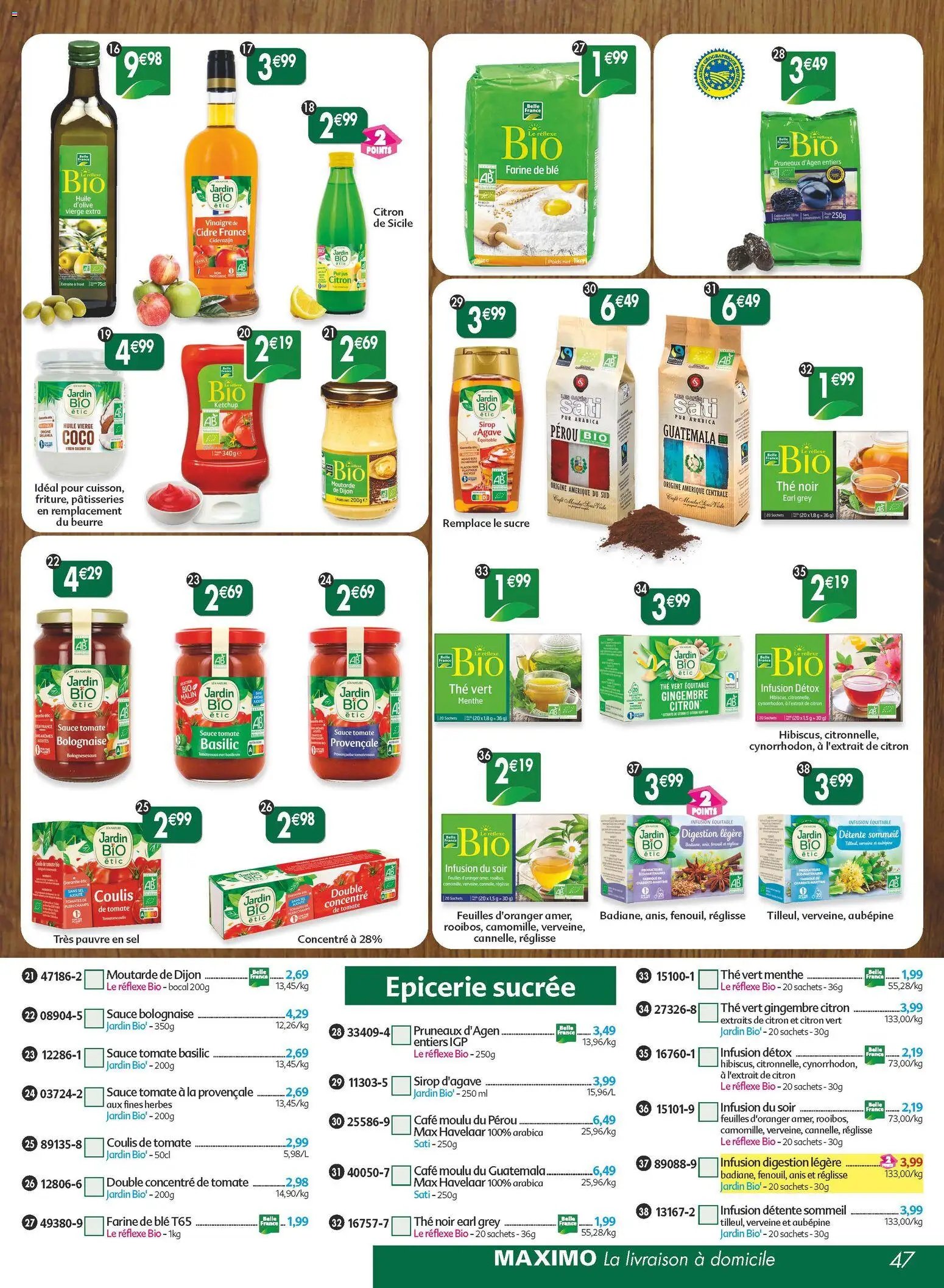 Maximo catalogue epicerie (2025-11-21 - 2025-12-23)