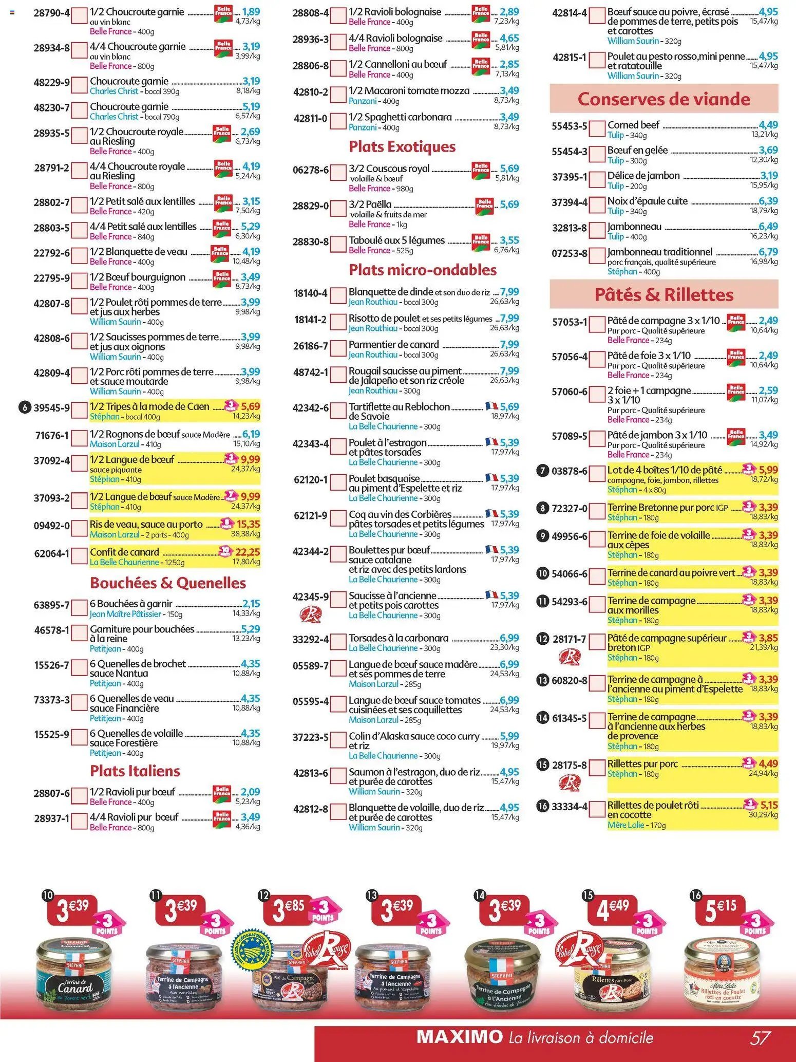 Maximo catalogue epicerie (2025-11-21 - 2025-12-23)