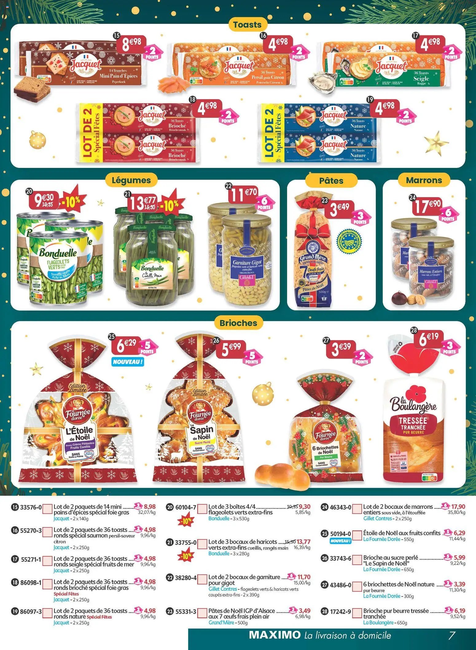 Maximo catalogue epicerie (2025-11-21 - 2025-12-23)