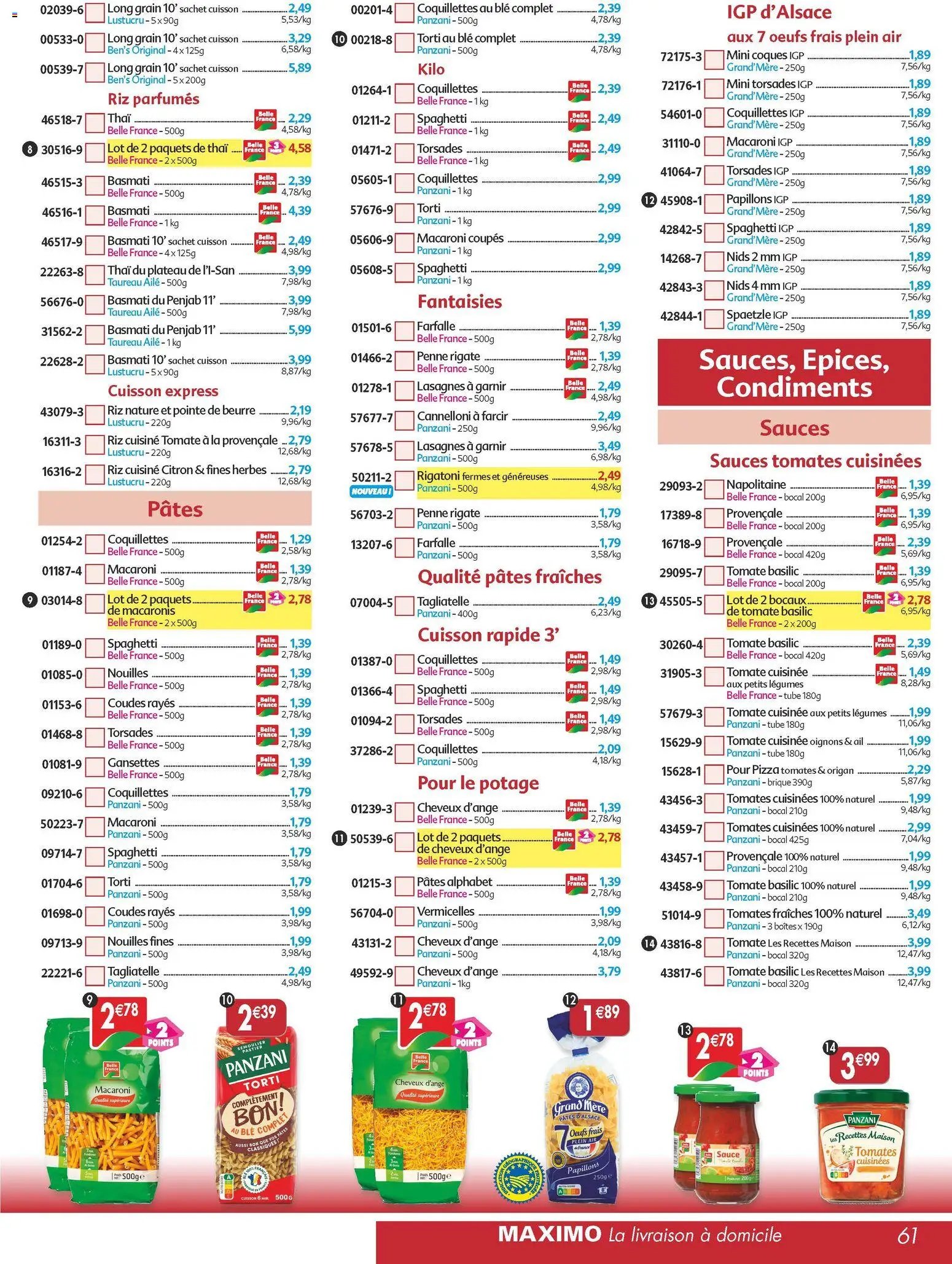 Maximo catalogue epicerie (2025-11-21 - 2025-12-23)