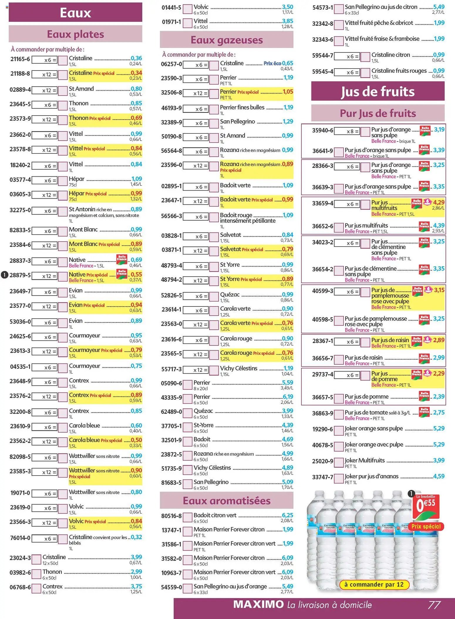 Maximo catalogue epicerie (2025-11-21 - 2025-12-23)