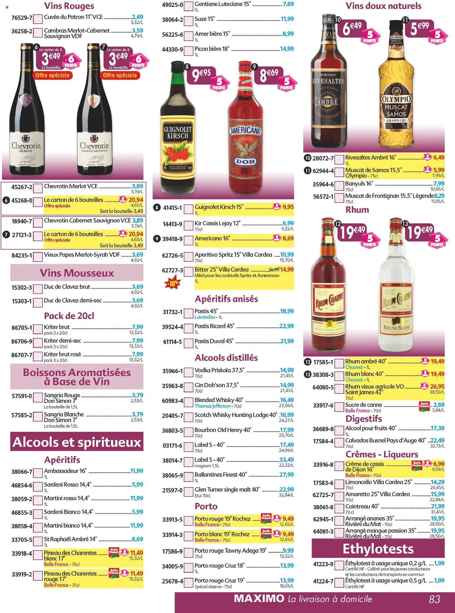 Maximo catalogue epicerie (2025-11-21 - 2025-12-23)