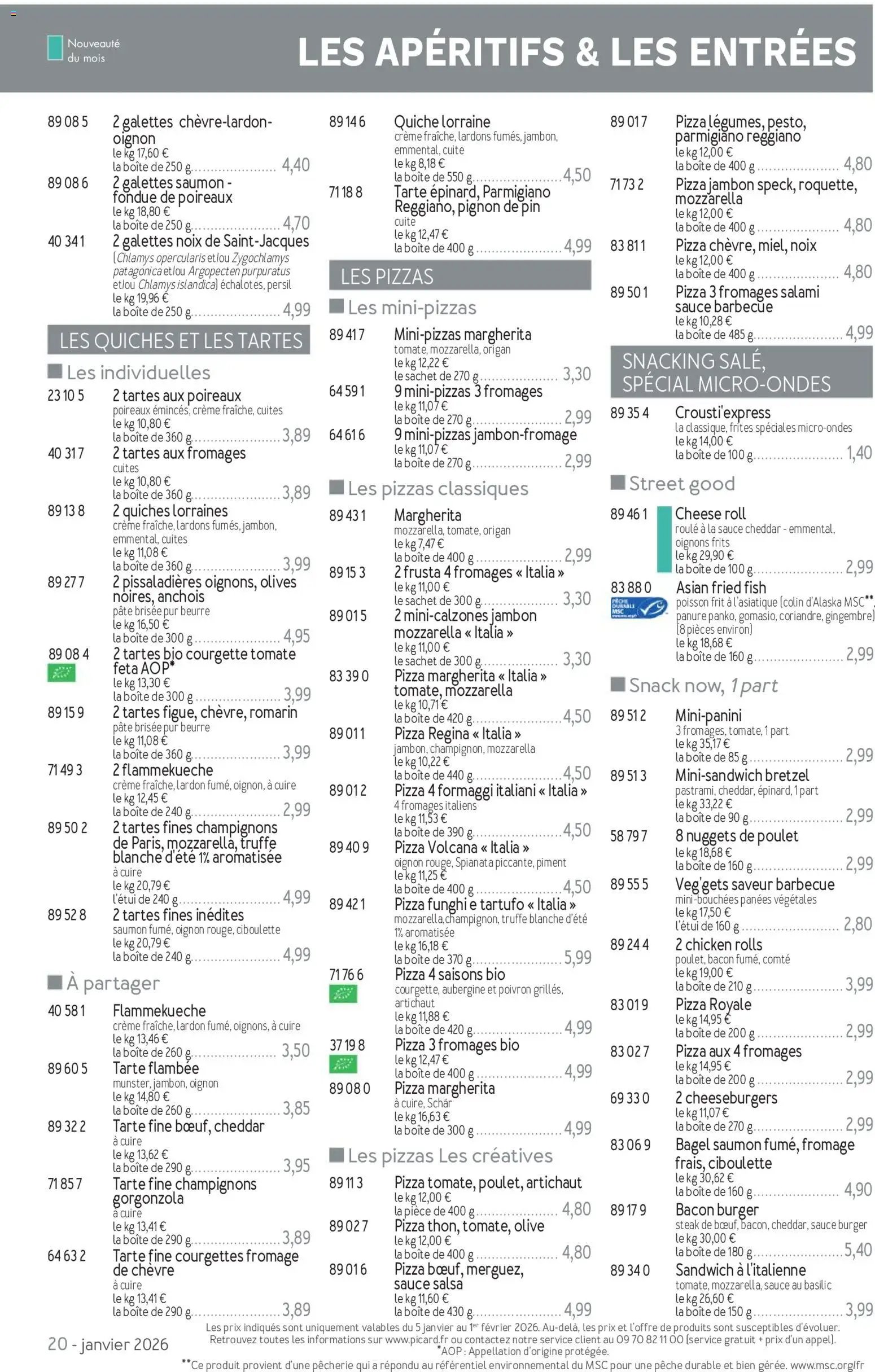 Picard catalogue (2026-01-05 - 2026-04-05)