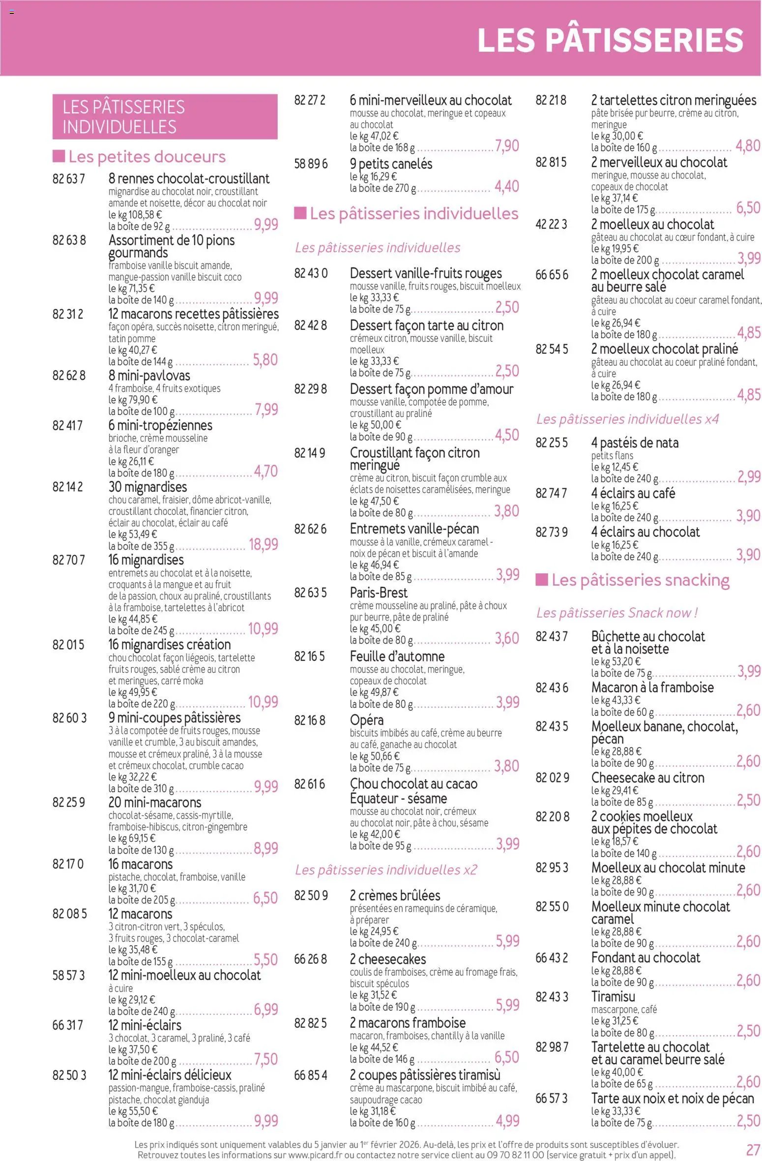 Picard catalogue (2026-01-05 - 2026-04-05)