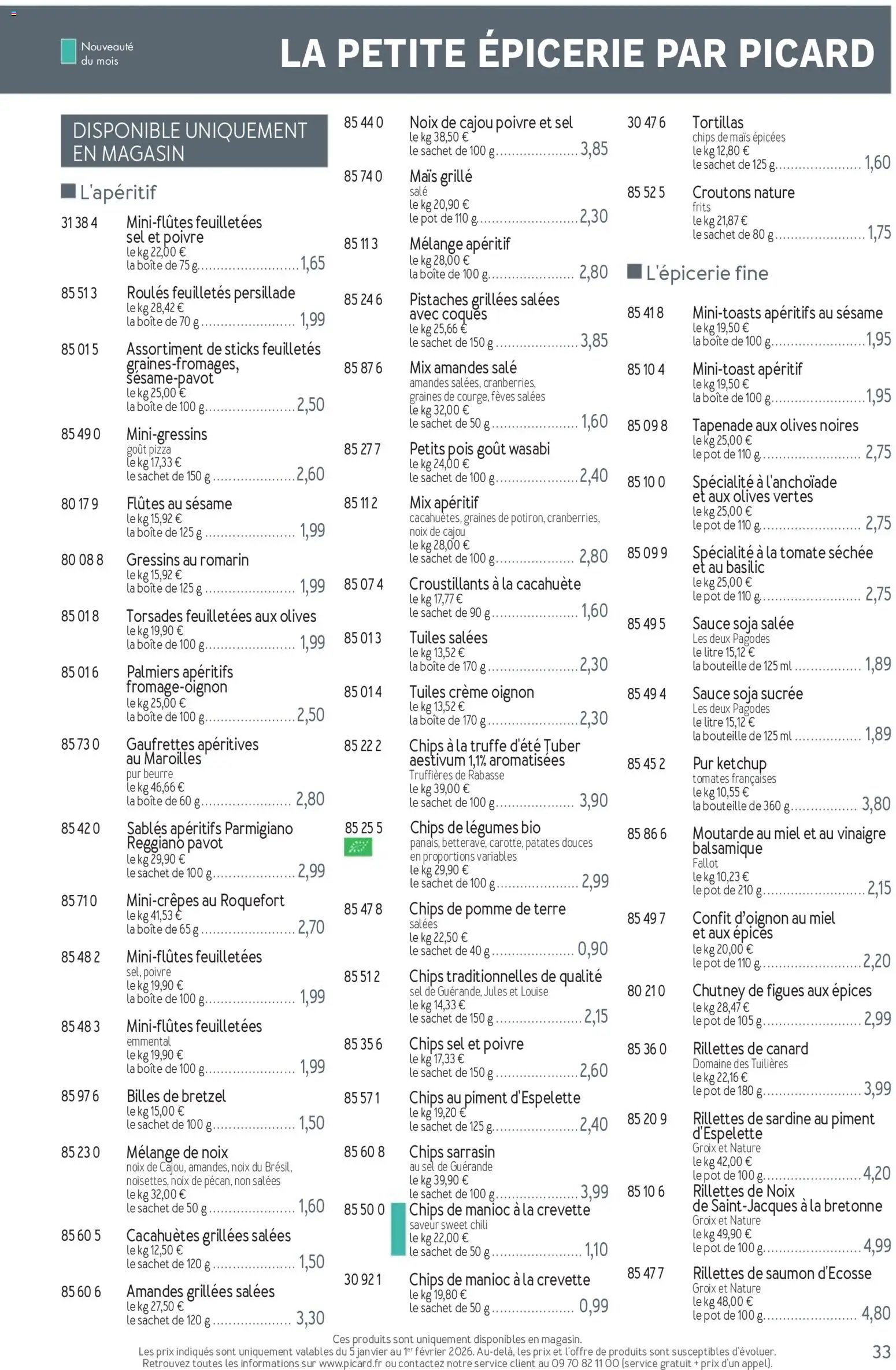 Picard catalogue (2026-01-05 - 2026-04-05)