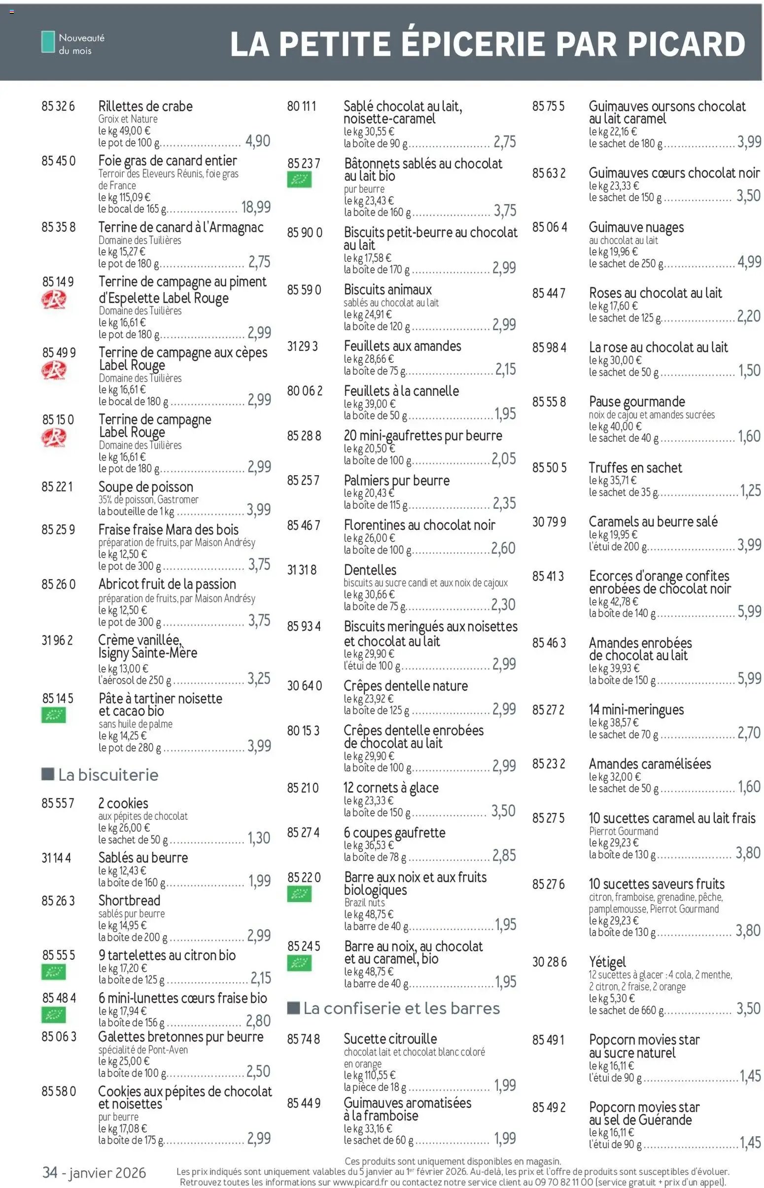 Picard catalogue (2026-01-05 - 2026-04-05)