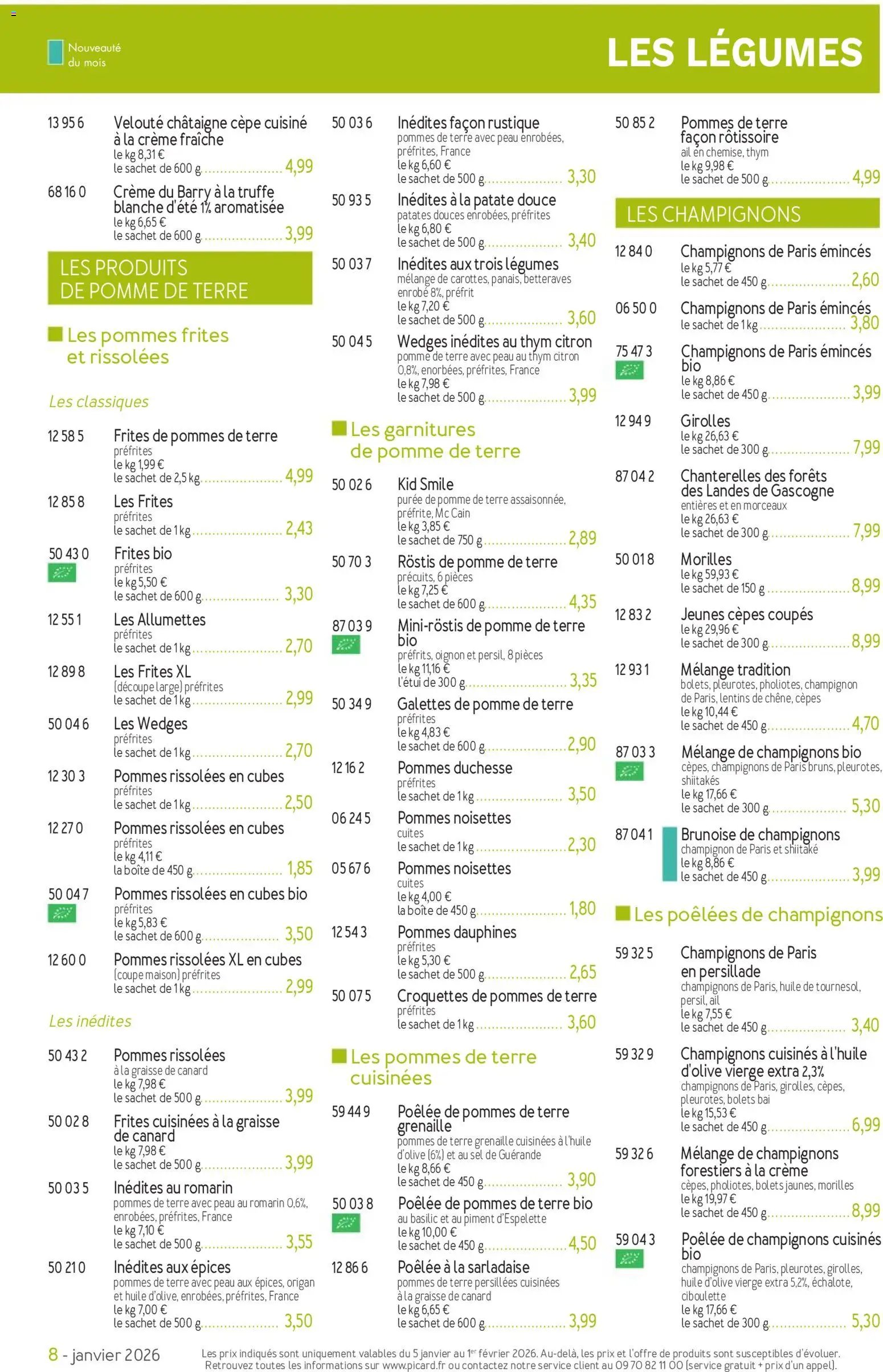 Picard catalogue (2026-01-05 - 2026-04-05)