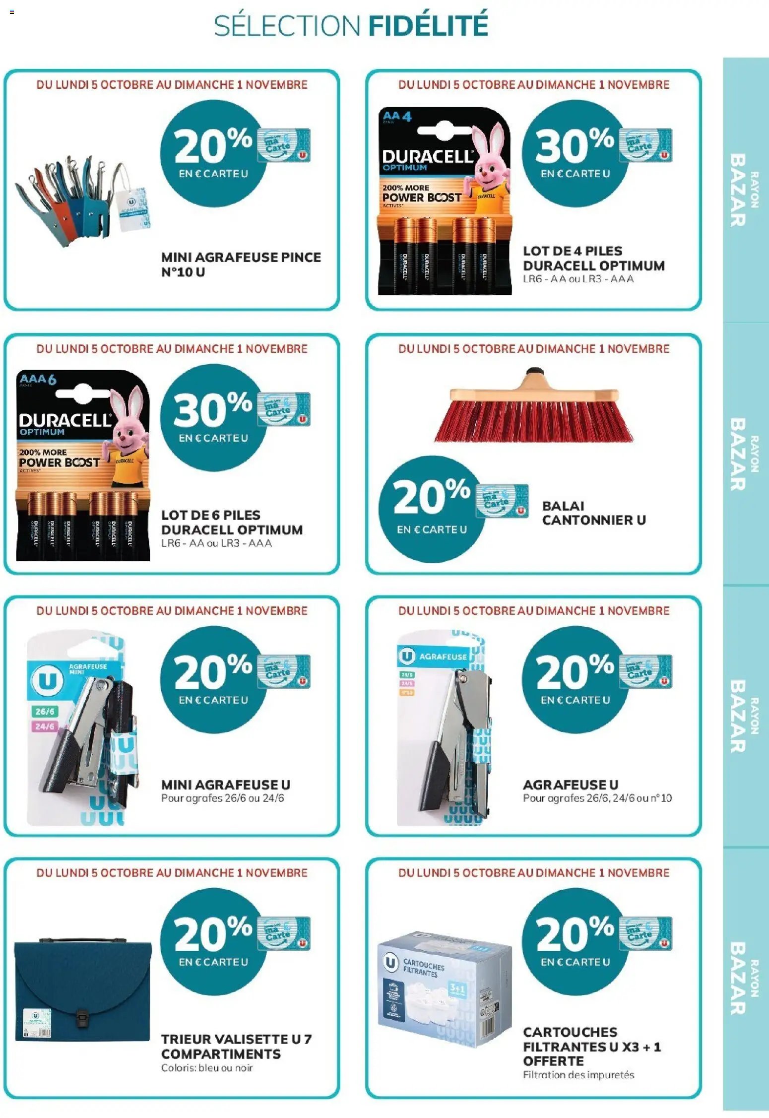 Hyper U - Ma sélection Carte U Octobre