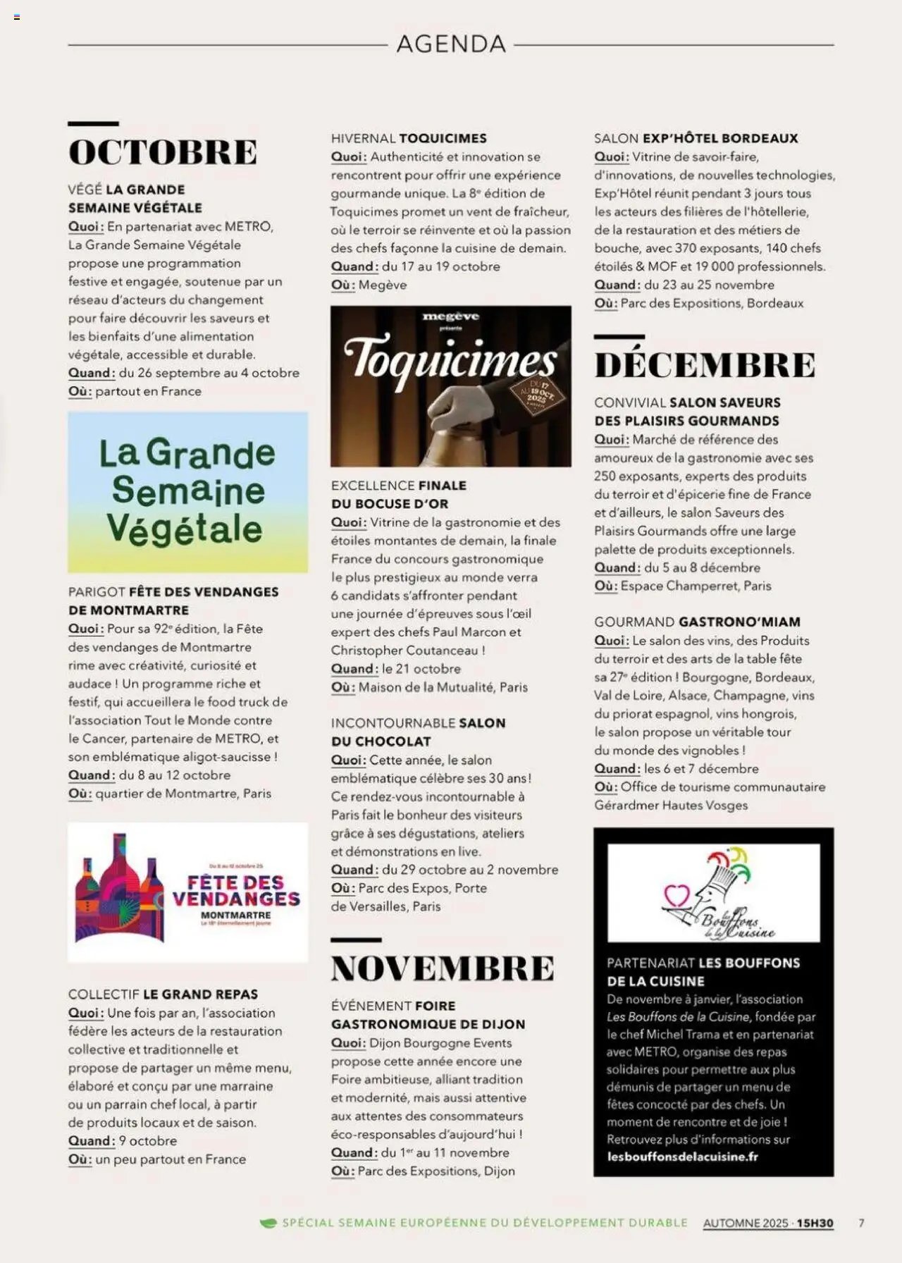 METRO - Magazine 15h30 Magazine 15h30 votre pause inspiration (2025-08-28 - 2025-11-30)