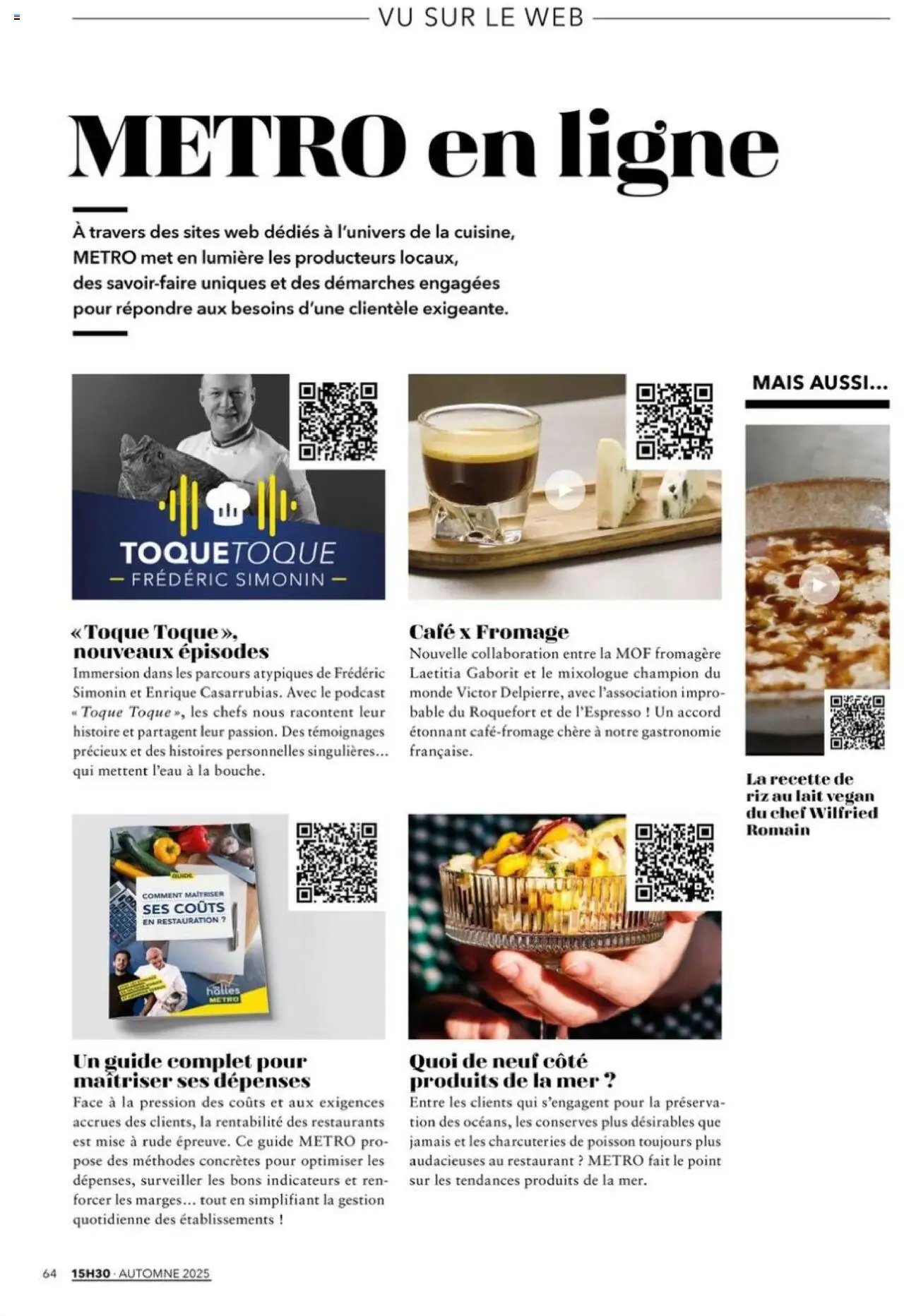 METRO - Magazine 15h30 Magazine 15h30 votre pause inspiration (2025-08-28 - 2025-11-30)
