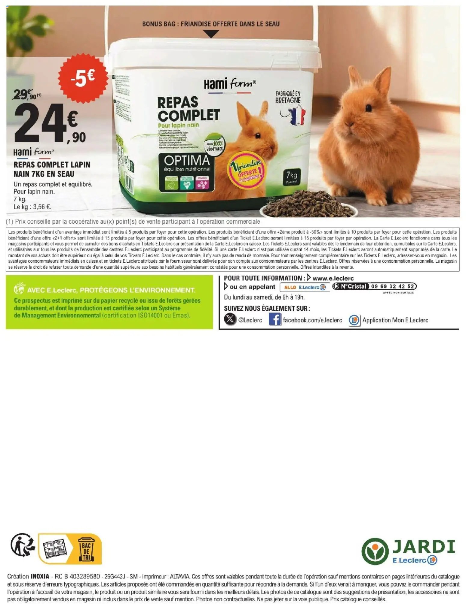 Brico E.Leclerc - Trafic animalerie