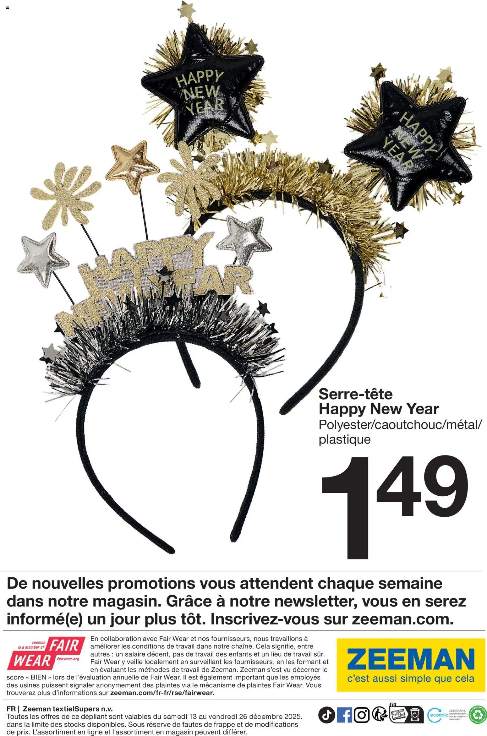 Zeeman catalogue Hiver (2025-12-13 - 2025-12-26)