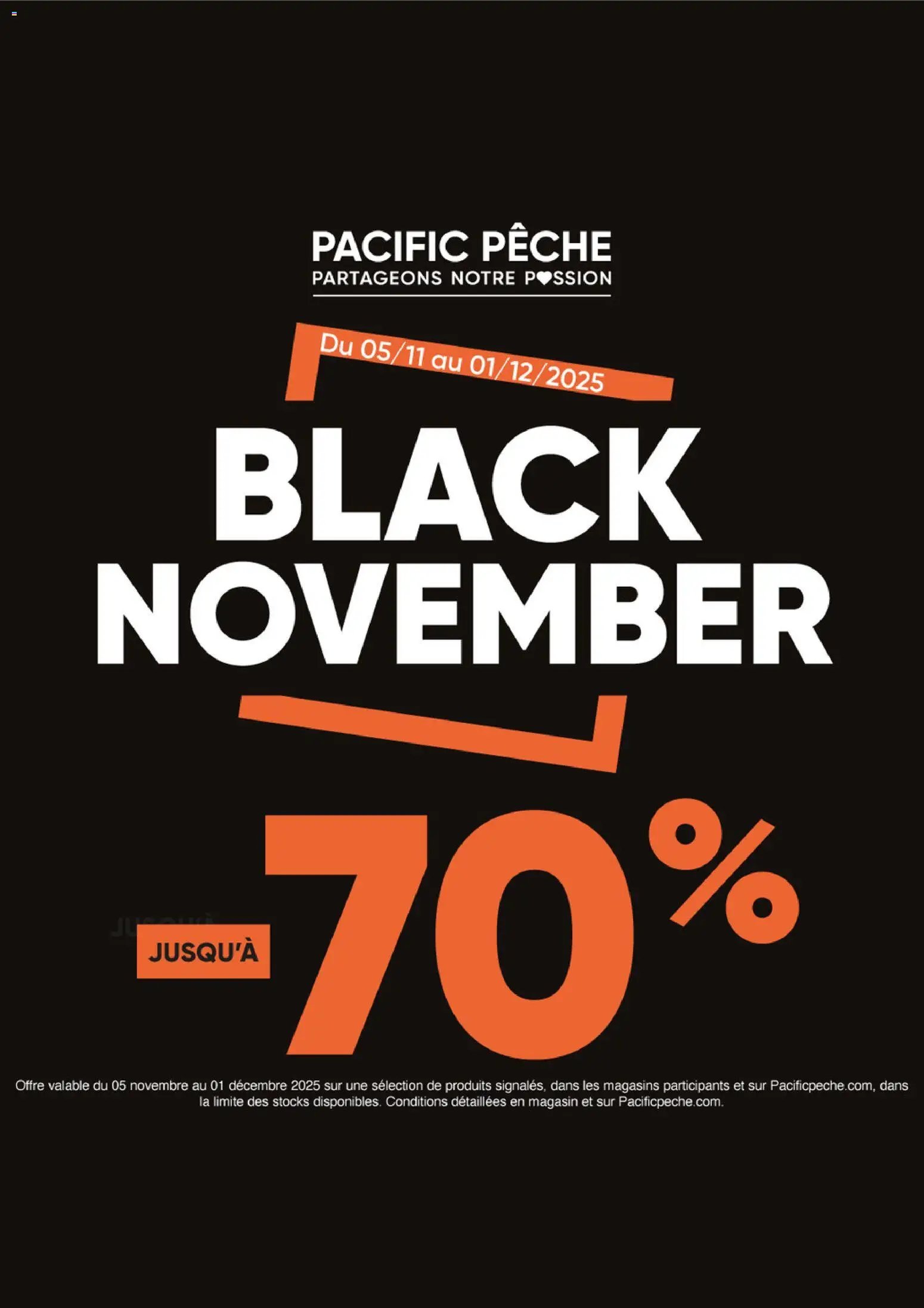 Pacific Pêche Black Friday