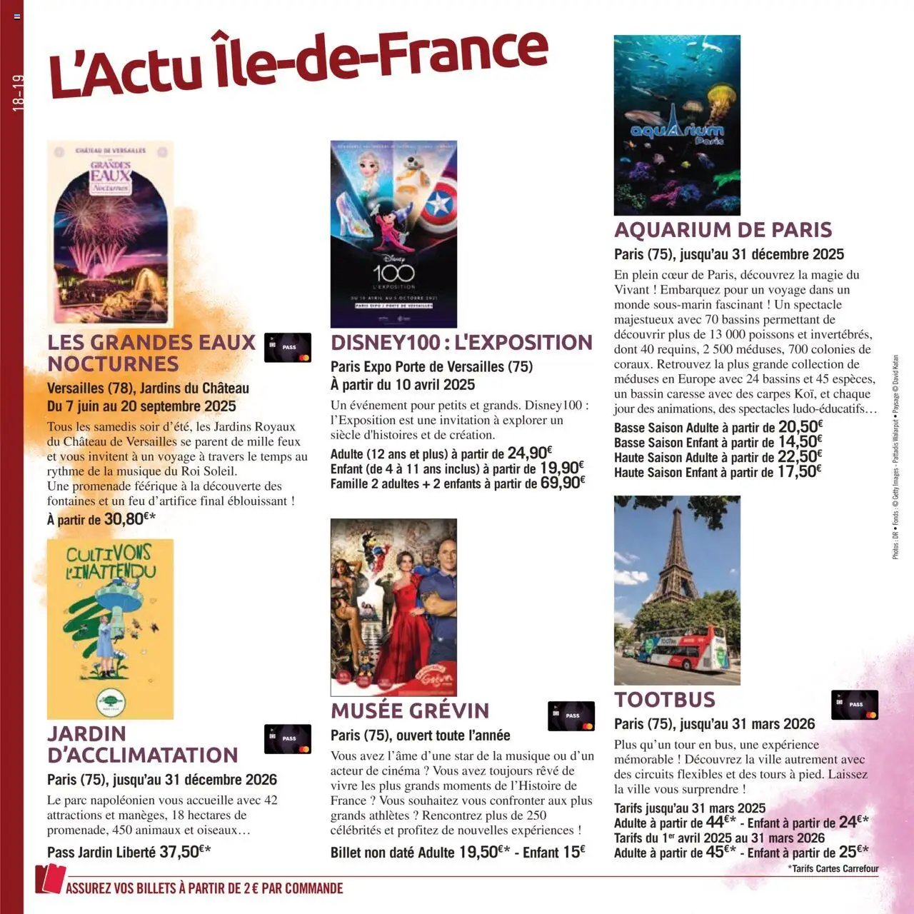 Carrefour City Le book de vos sorties (2025-03-24 - 2025-09-30)