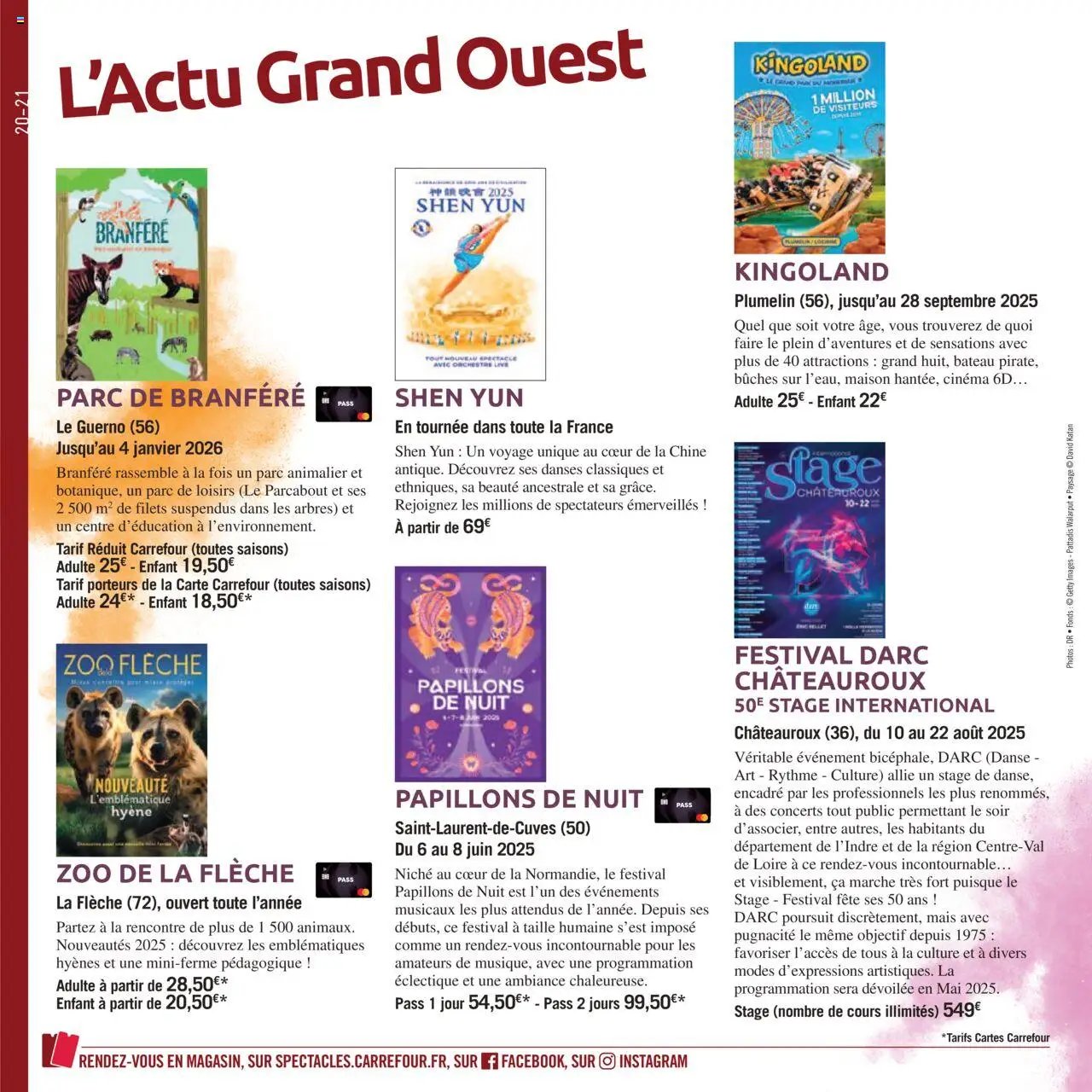 Carrefour City Le book de vos sorties (2025-03-24 - 2025-09-30)