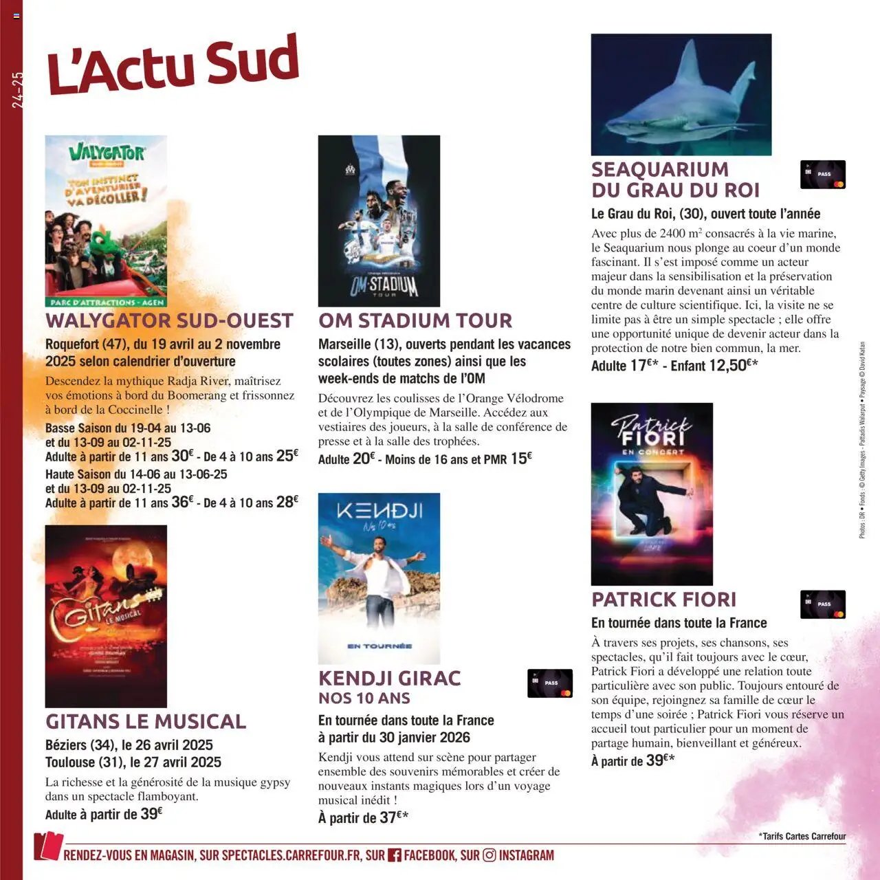 Carrefour City Le book de vos sorties (2025-03-24 - 2025-09-30)